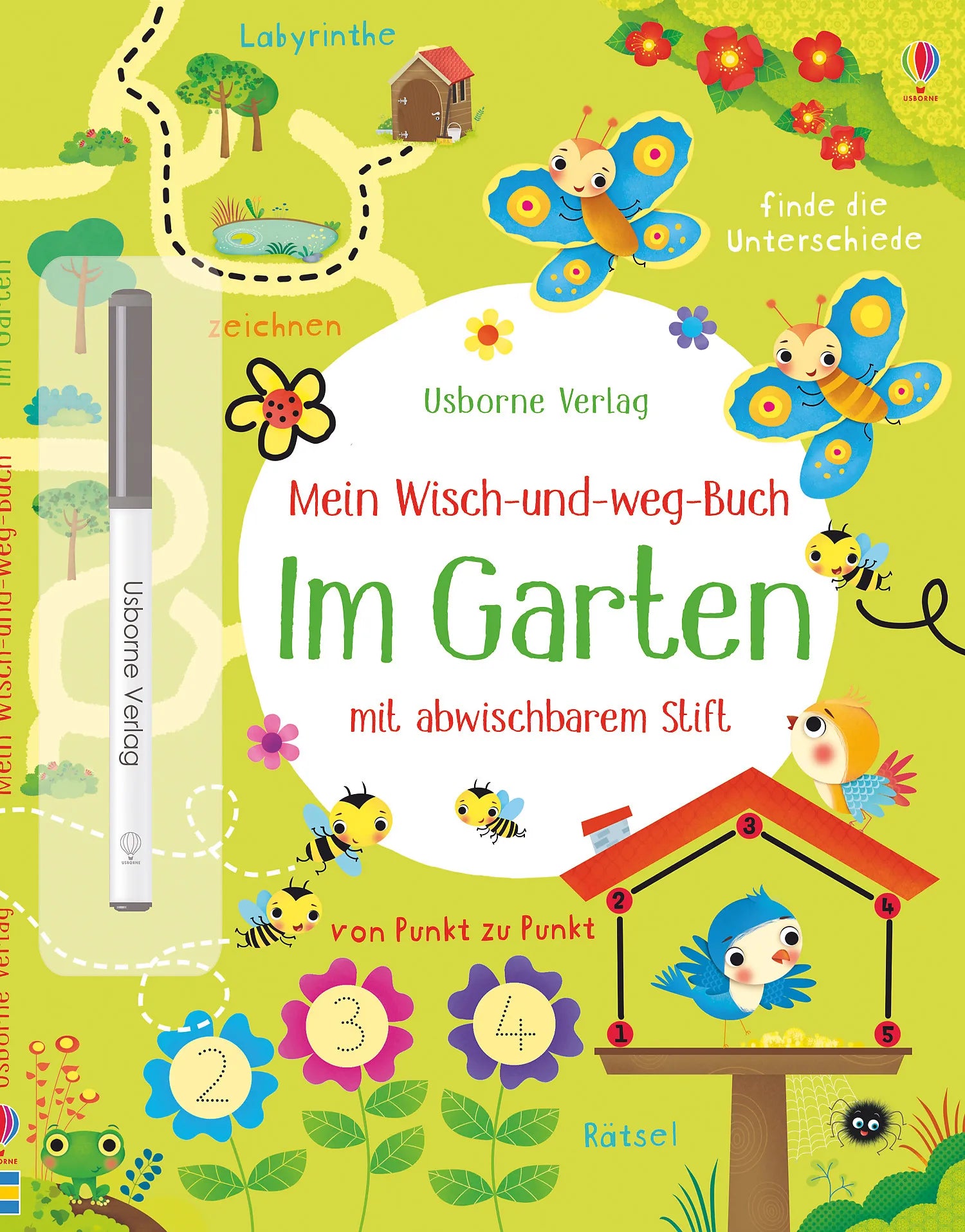 Buchcover von 'Mein Wisch-und-weg-Buch: Im Garten' - Taschenbuch von Kirsteen Robson