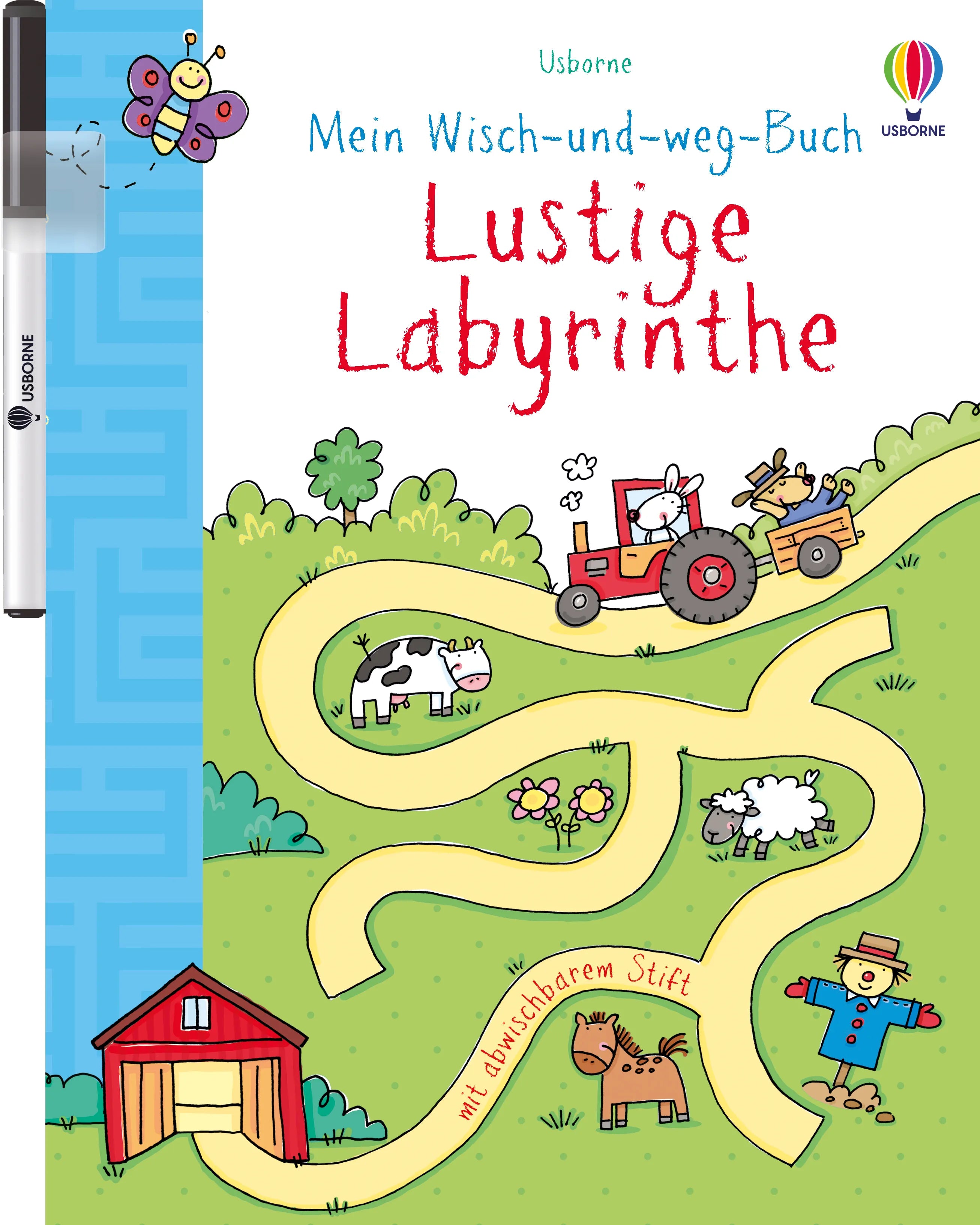 Buchcover von 'Mein Wisch- und Weg- Buch: Lustige Labyrinthe' - Taschenbuch von Jessica Greenwell
