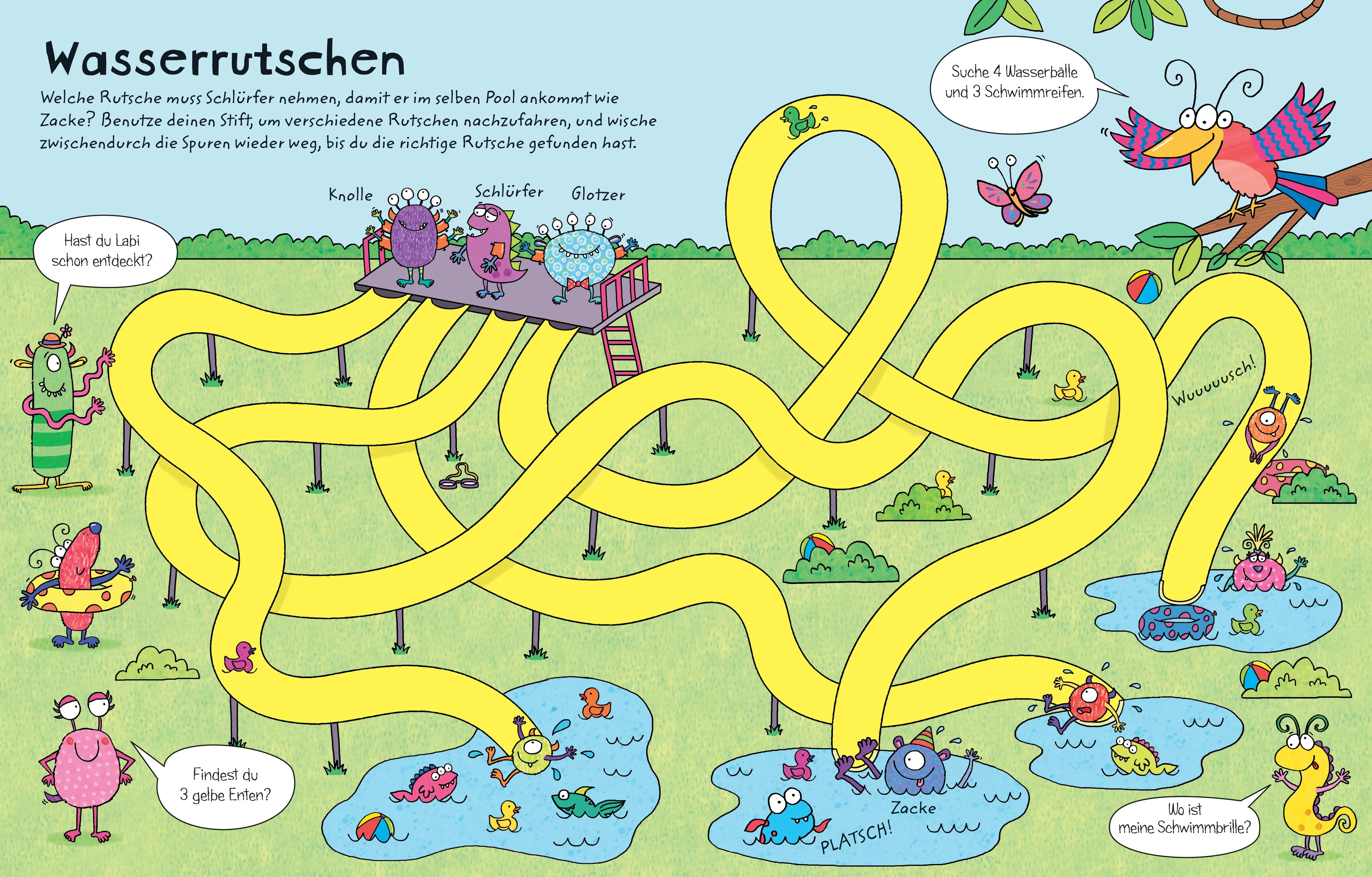 Jane Bingham - Mein Wisch-und-weg-Buch: Monster-Labyrinthe