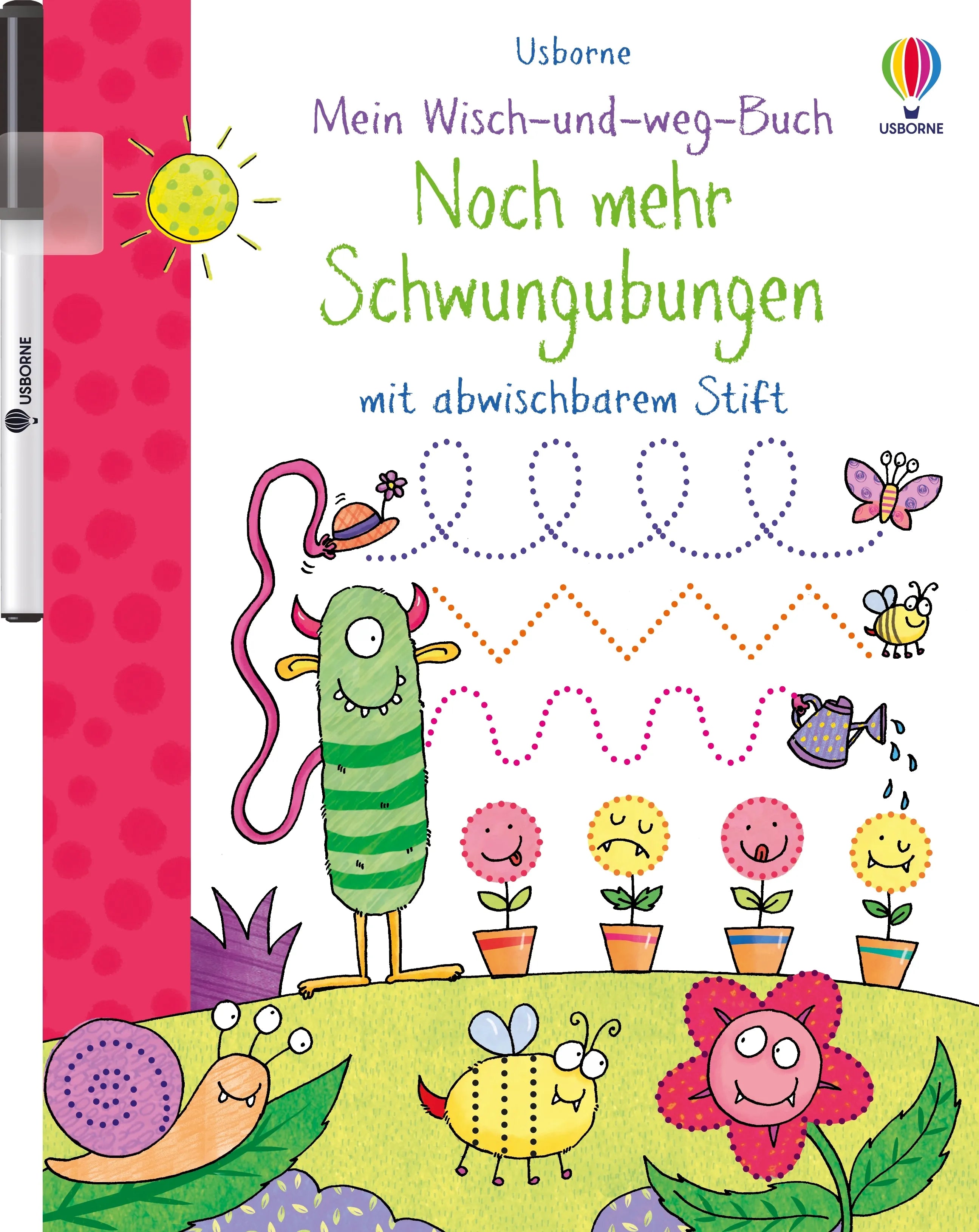 Buchcover von 'Mein Wisch-und-weg-Buch: Noch mehr Schwungübungen' - Taschenbuch von Hannah Wood