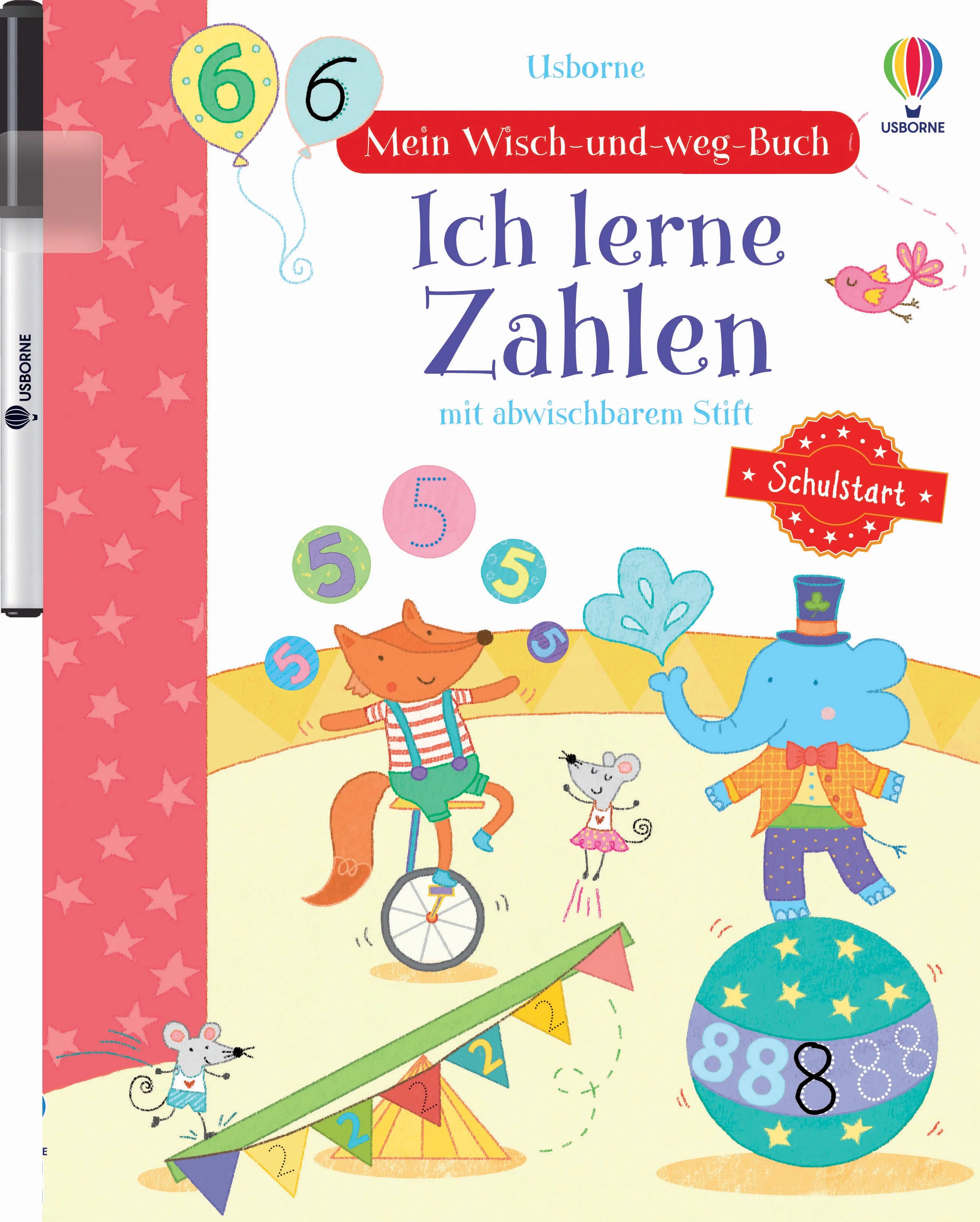 Buchcover von 'Mein Wisch-und-weg-Buch Schulstart: Ich lerne Zahlen' - Taschenbuch von Hannah Watson