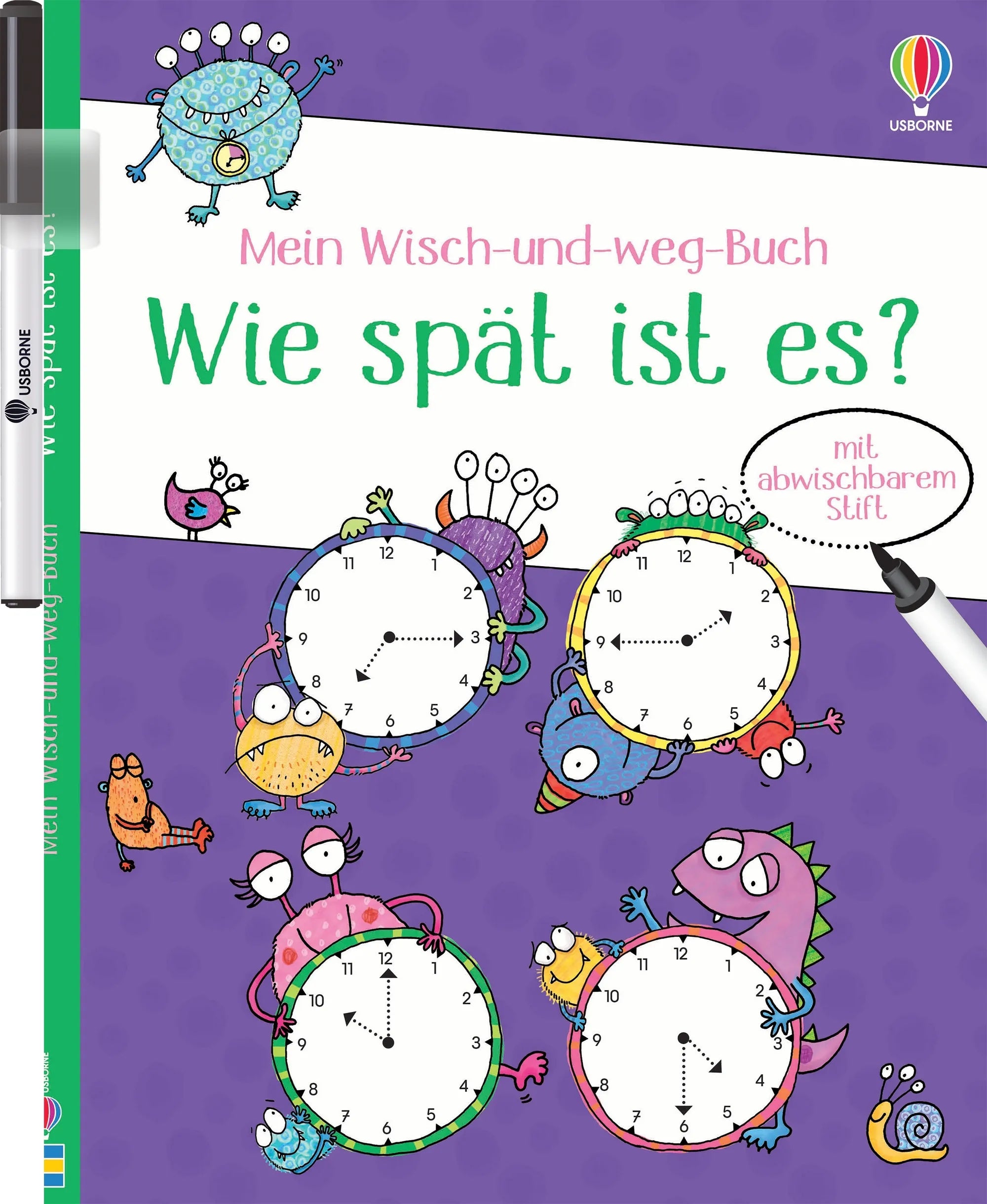 Cover: Mein Wisch-und-weg-Buch: Wie spät ist es? (Taschenbuch) von Jessica Greenwell