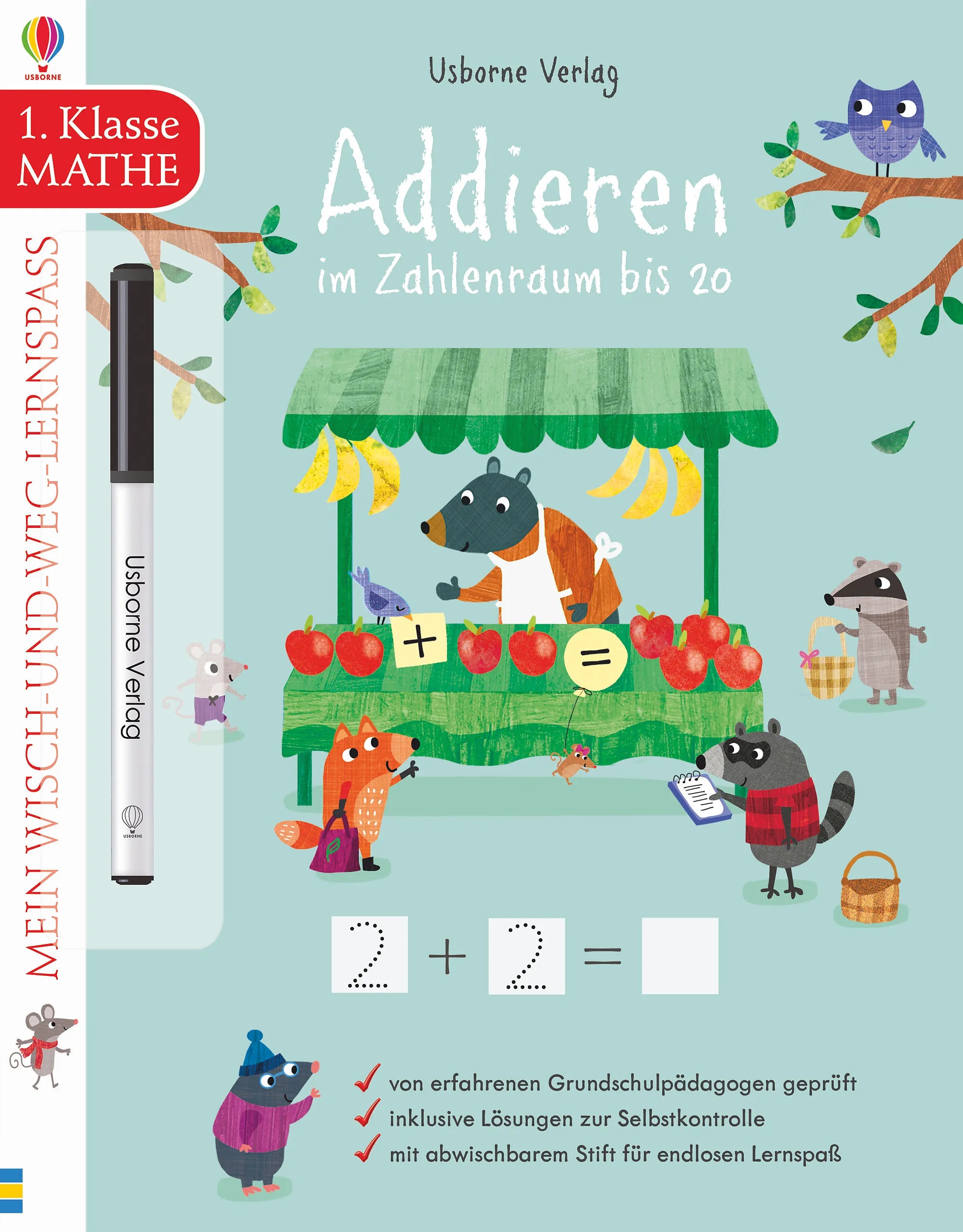 Buchcover von 'Mein Wisch-und-weg-Lernspaß: Addieren im Zahlenraum bis 20' - Taschenbuch von Holly Bathie