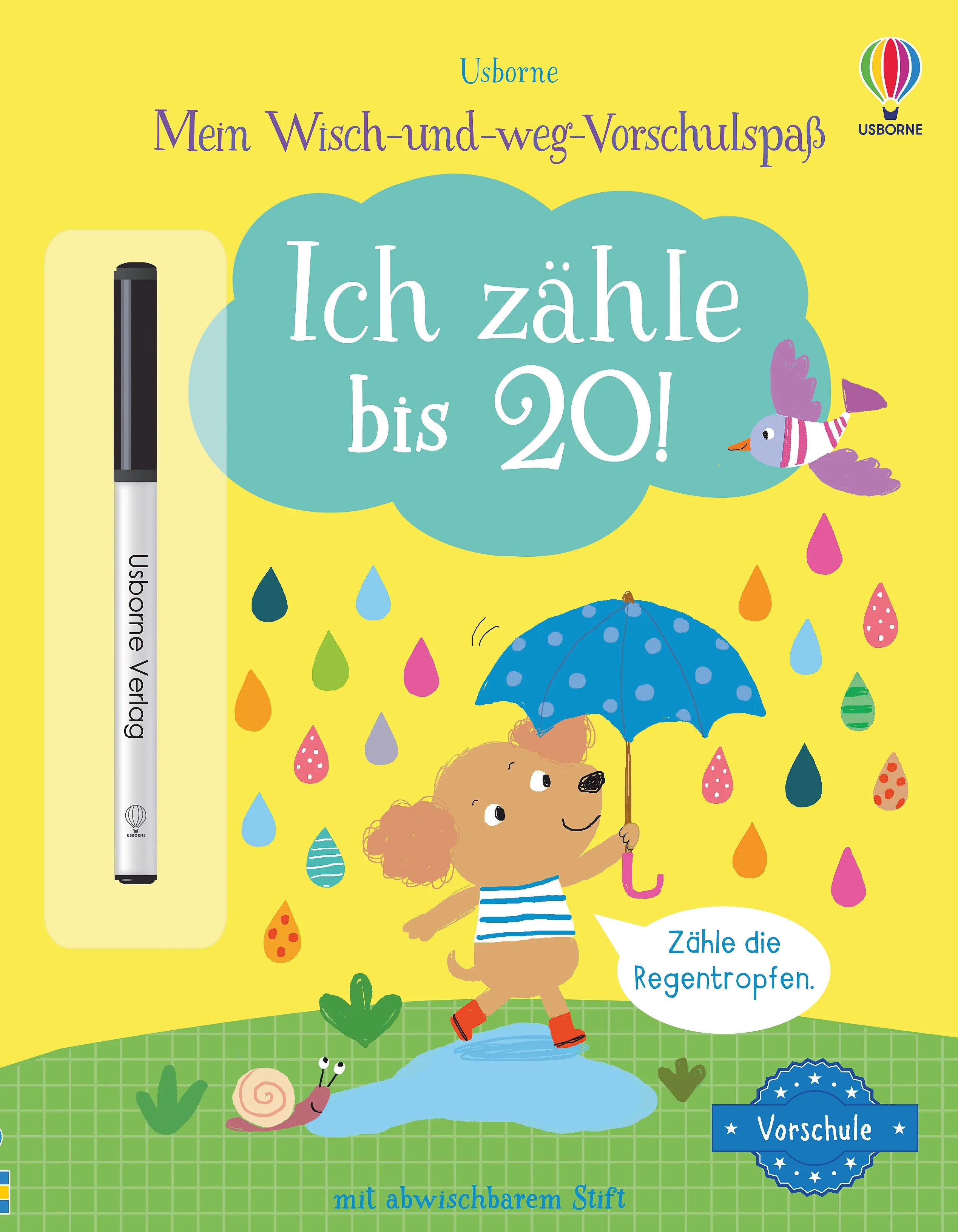 Buchcover von 'Mein Wisch-und-weg-Vorschulspaß: Ich zähle bis 20!' - Taschenbuch von Jessica Greenwell