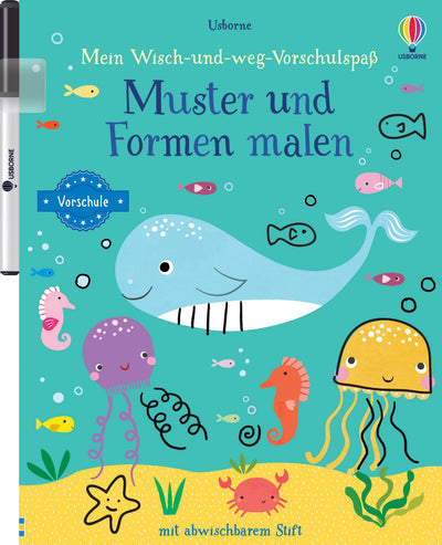 Mein Wisch-und-weg-Vorschulspaß: Muster und Formen malen
