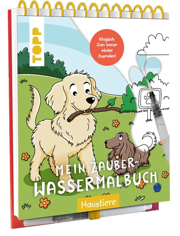 Cover: Mein Zauber-Wassermalbuch Haustiere (Hardcover) von Nadja Schwendemann