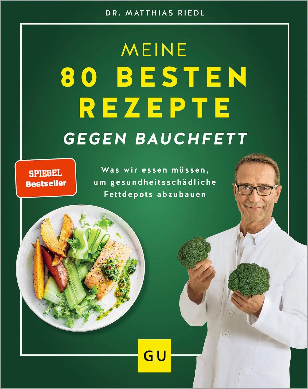 Cover: Meine 80 besten Rezepte gegen Bauchfett (Hardcover) von Matthias Riedl