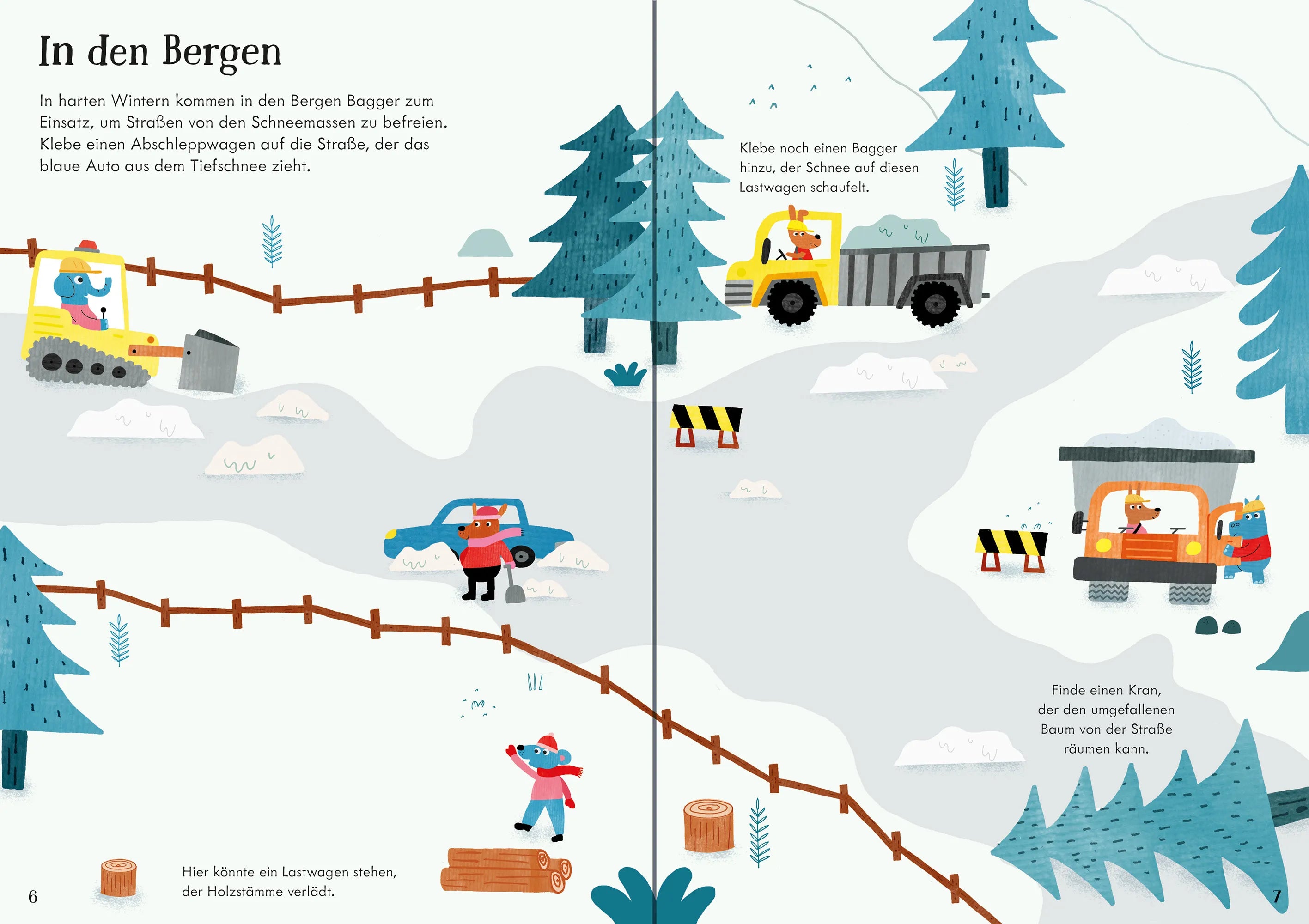 Detailansicht: Meine Baustellen-Stickerwelt: Bagger, Kräne, Traktoren, Laster (Taschenbuch)