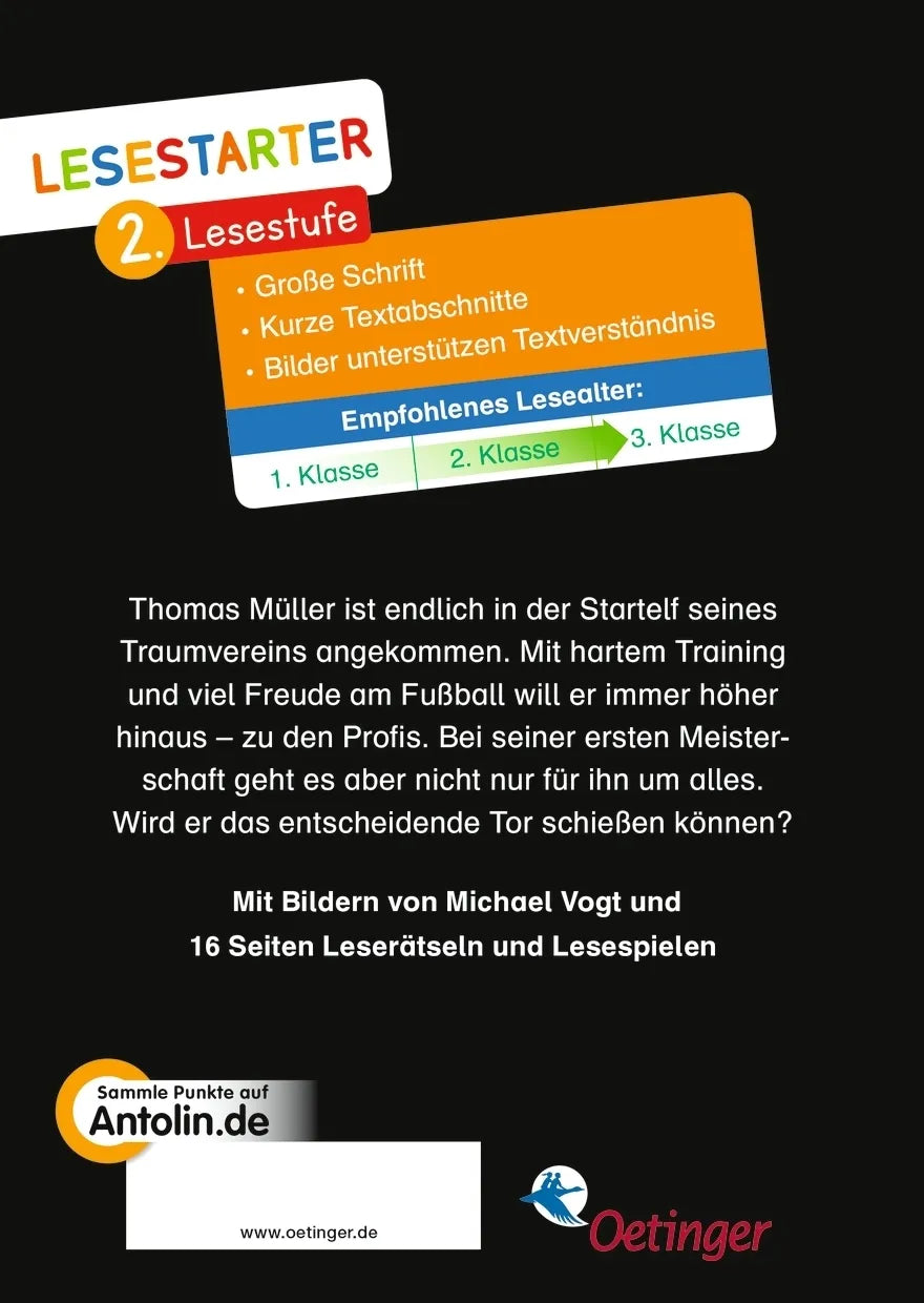 Buchrückseite von 'Meine erste Meisterschaft' mit Klappentext - Gebundene Ausgabe