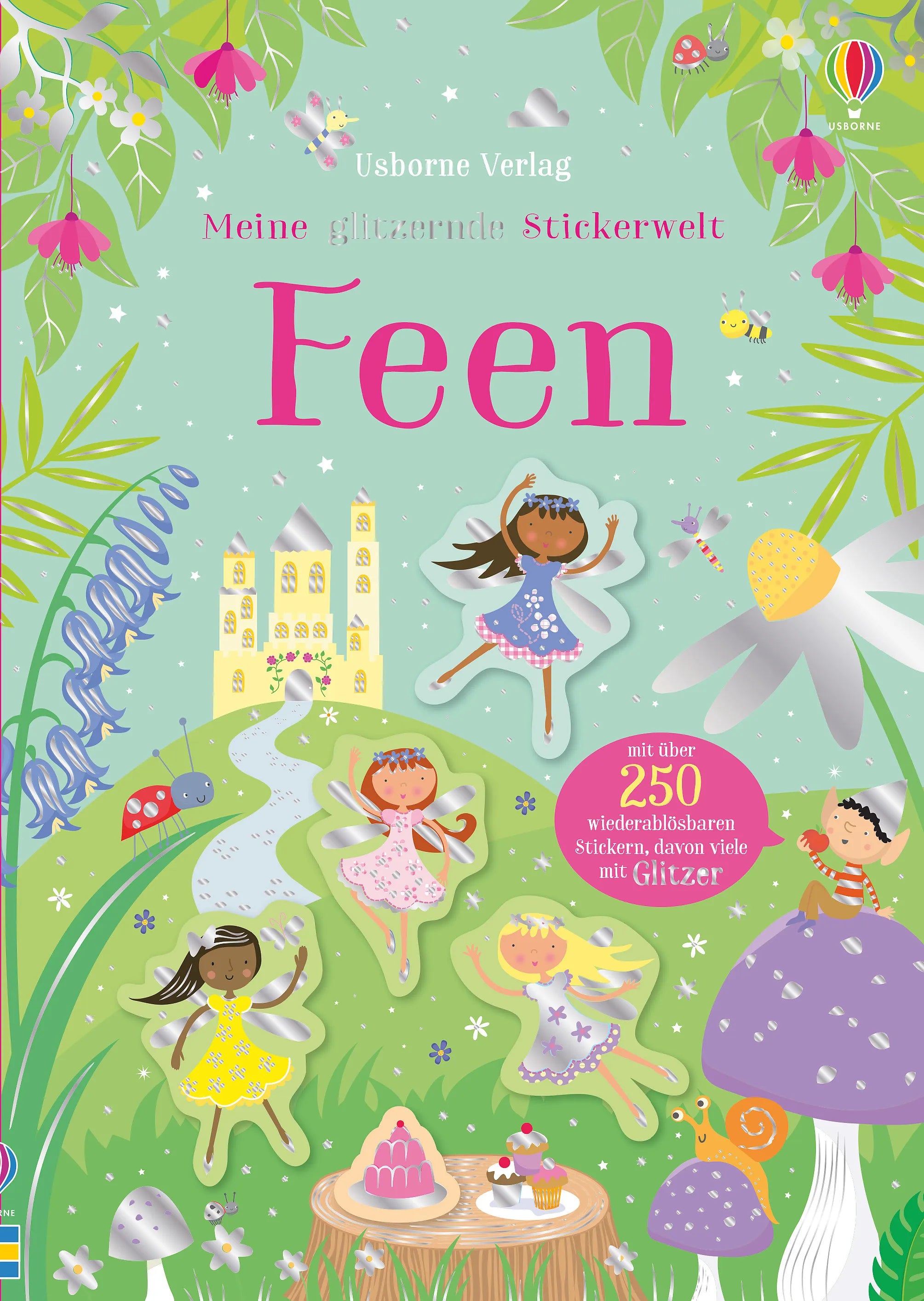 Buchcover von 'Meine glitzernde Stickerwelt: Feen' - Taschenbuch von Kirsteen Robson