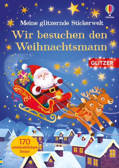 Meine glitzernde Stickerwelt: Wir besuchen den Weihnachtsmann