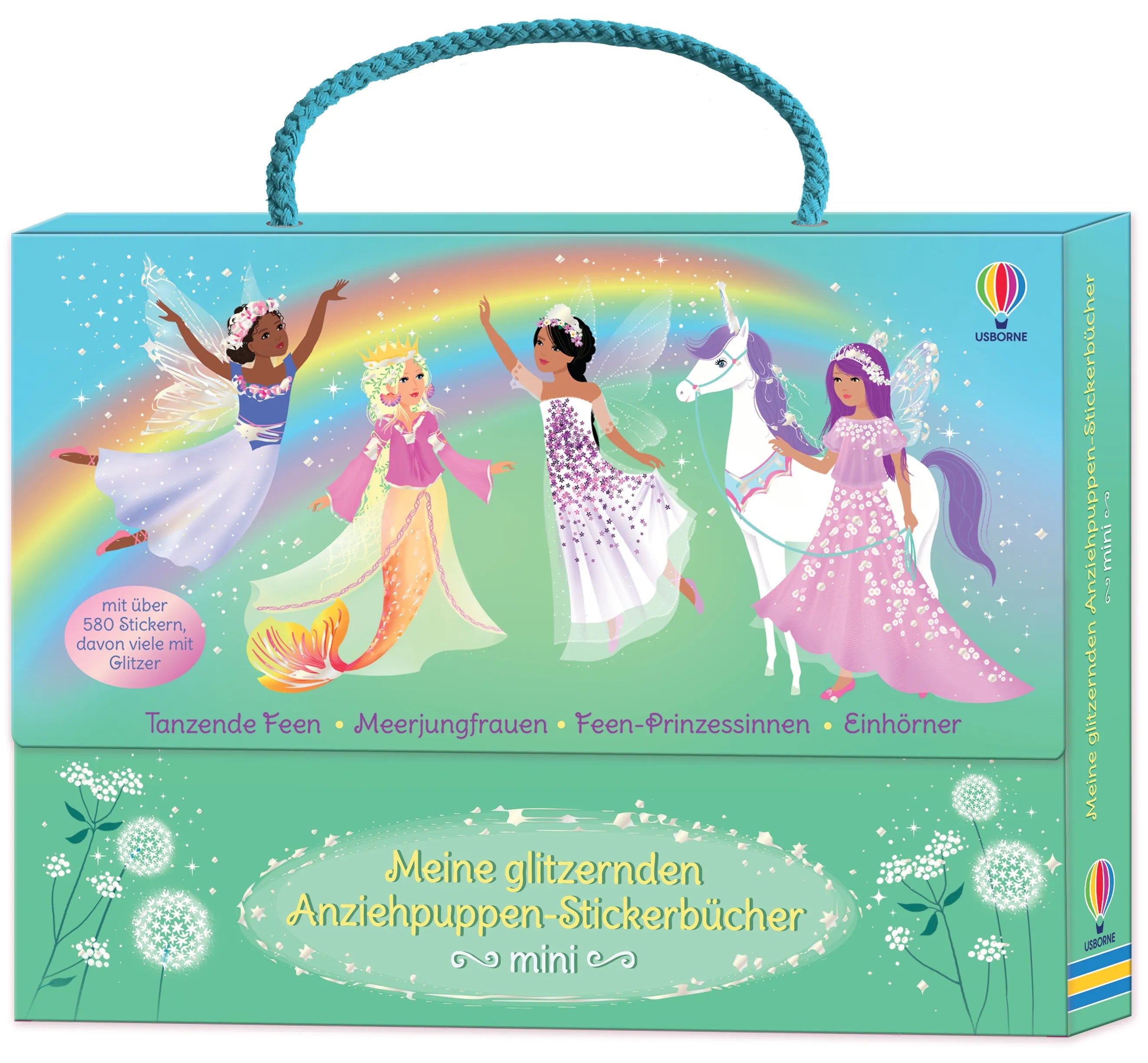 Buchcover von 'Meine glitzernden Anziehpuppen-Stickerbücher mini' - Taschenbuch von Fiona Watt