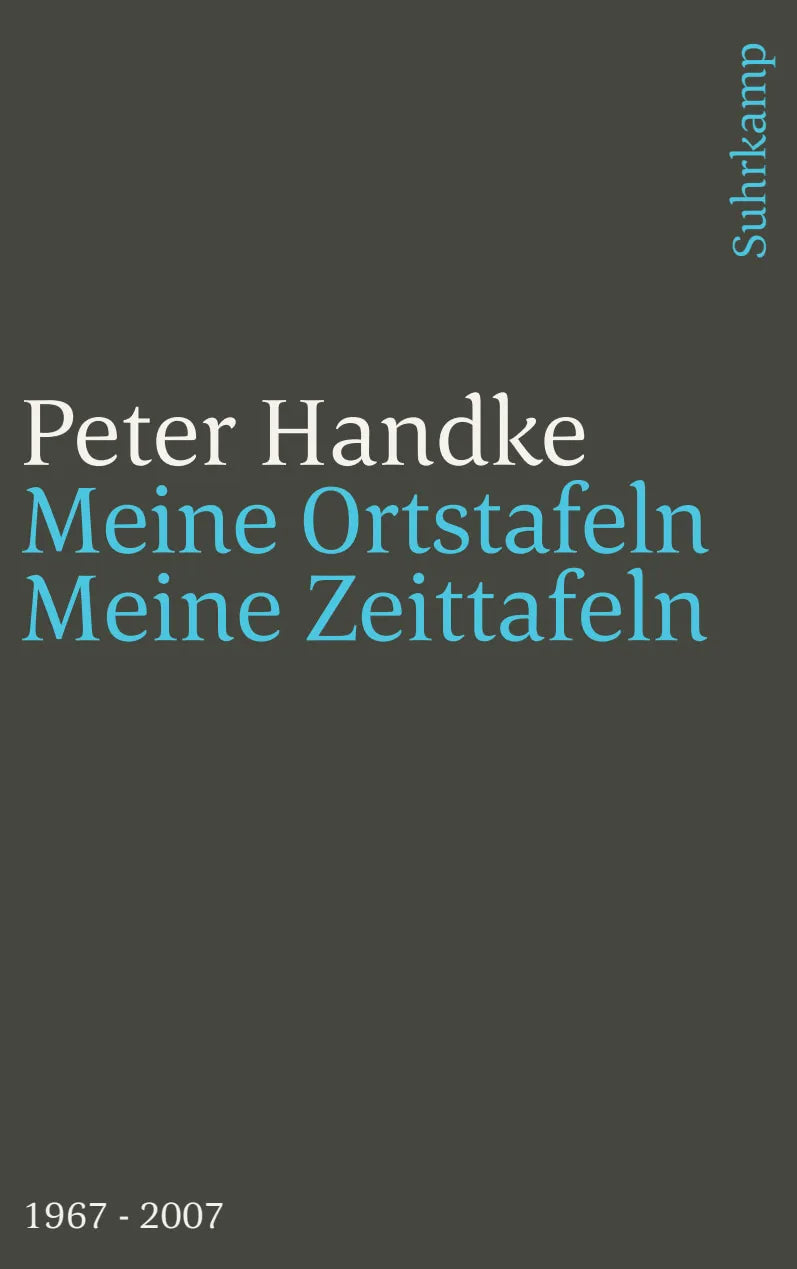 Buchcover von 'Meine Ortstafeln - Meine Zeittafeln' - Taschenbuch von Peter Handke