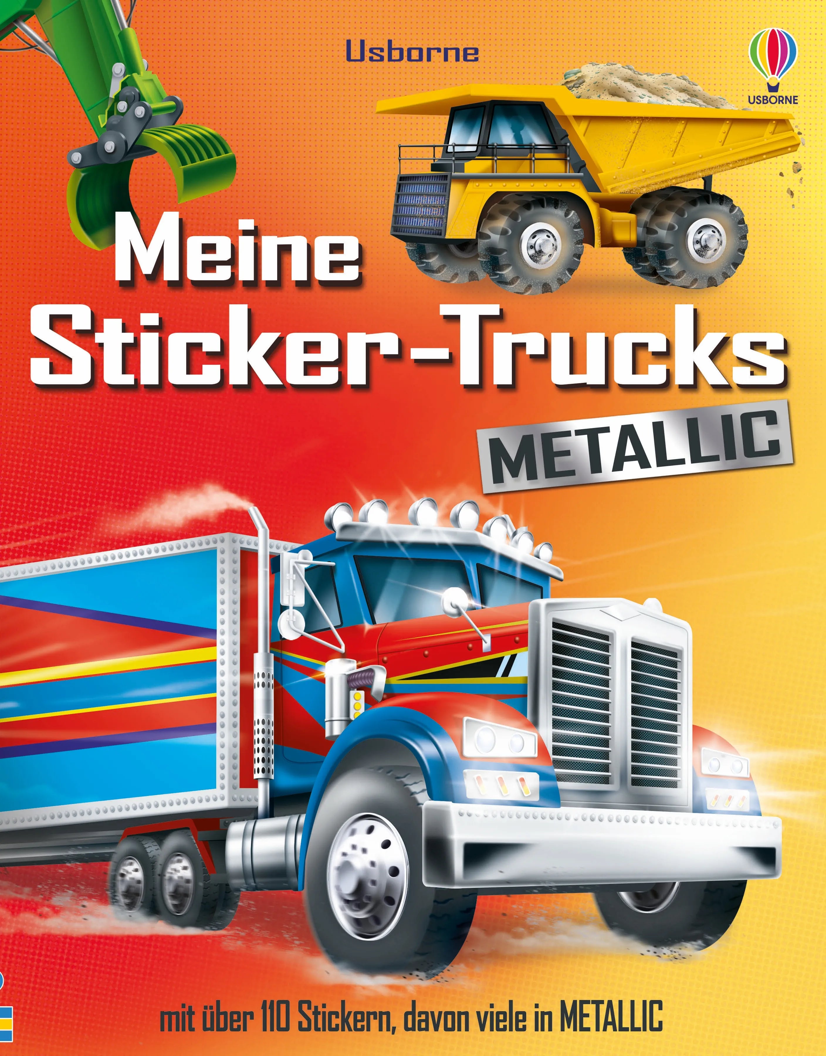 Buchcover von 'Meine Sticker-Trucks METALLIC' - Taschenbuch von Simon Tudhope
