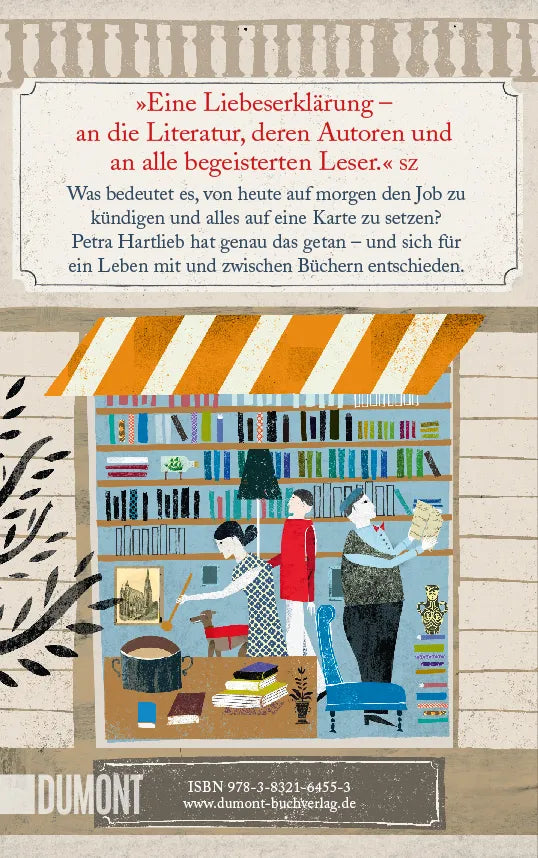 Buchrückseite von 'Meine wundervolle Buchhandlung' mit Klappentext - Gebundene Ausgabe