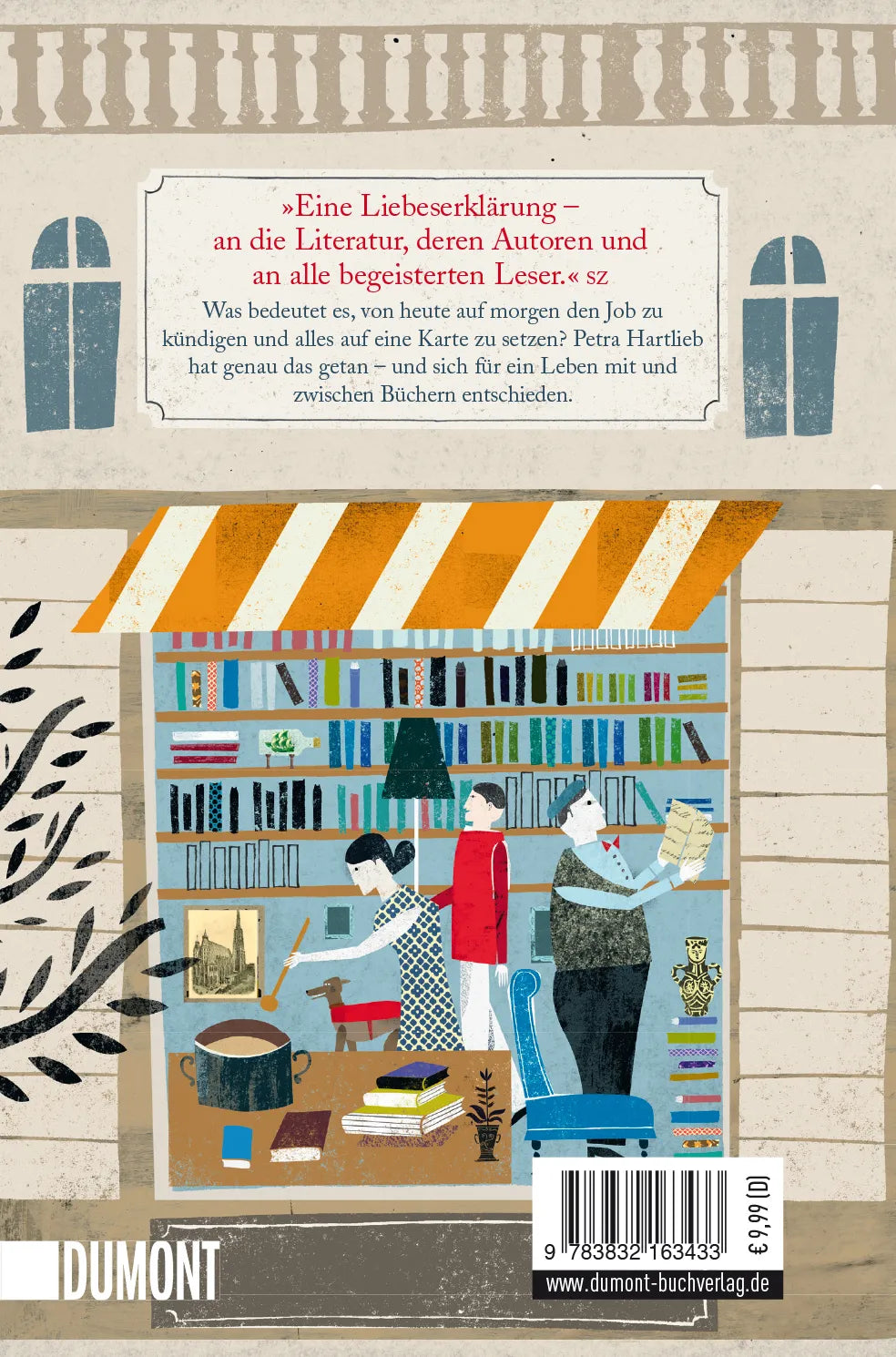 Buchrückseite von 'Meine wundervolle Buchhandlung' mit Klappentext - Taschenbuch
