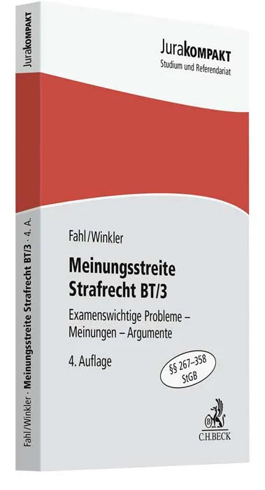 Buchcover von 'Meinungsstreite Strafrecht BT/3' - Taschenbuch von Christian Fahl