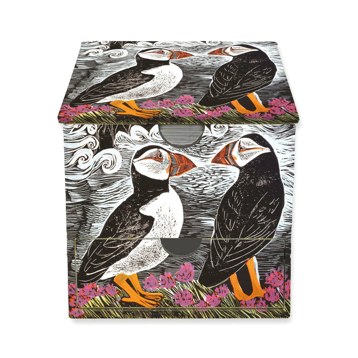 Gesellschaftsspiel: Memo Cube: Angela Harding, Fair Isle Papageientaucher
