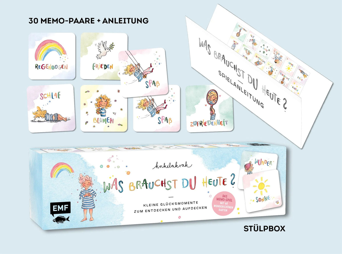 Memo-Spiel: Was brauchst du heute? – Kleine Glücksmomente zum Entdecken und Aufdecken – Ansicht