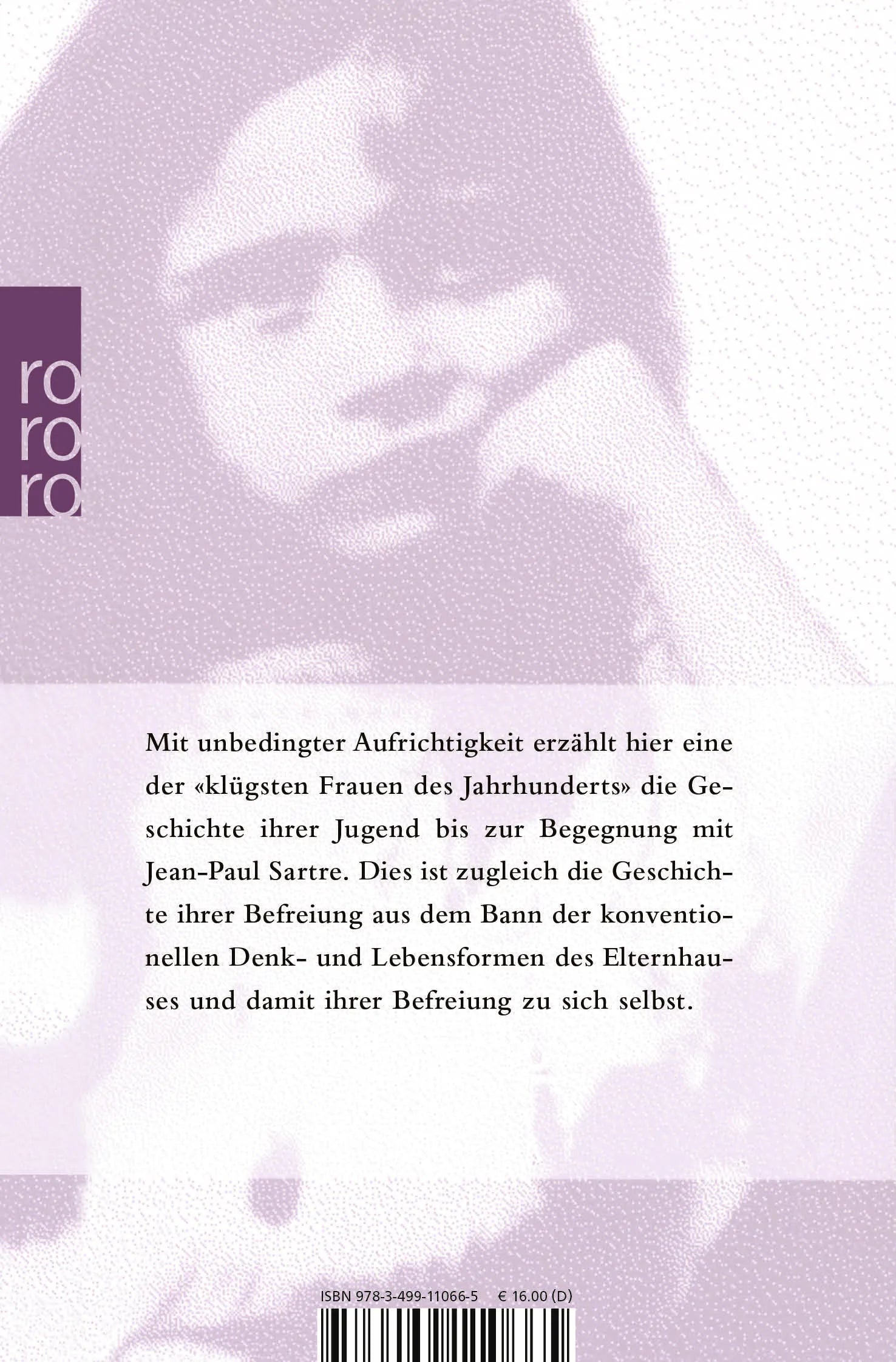 Buchrückseite von 'Memoiren einer Tochter aus gutem Hause' mit Klappentext - Taschenbuch
