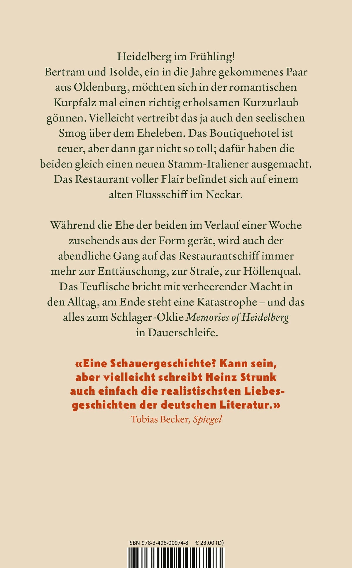 Rückseite: Memories of Heidelberg (Hardcover)
