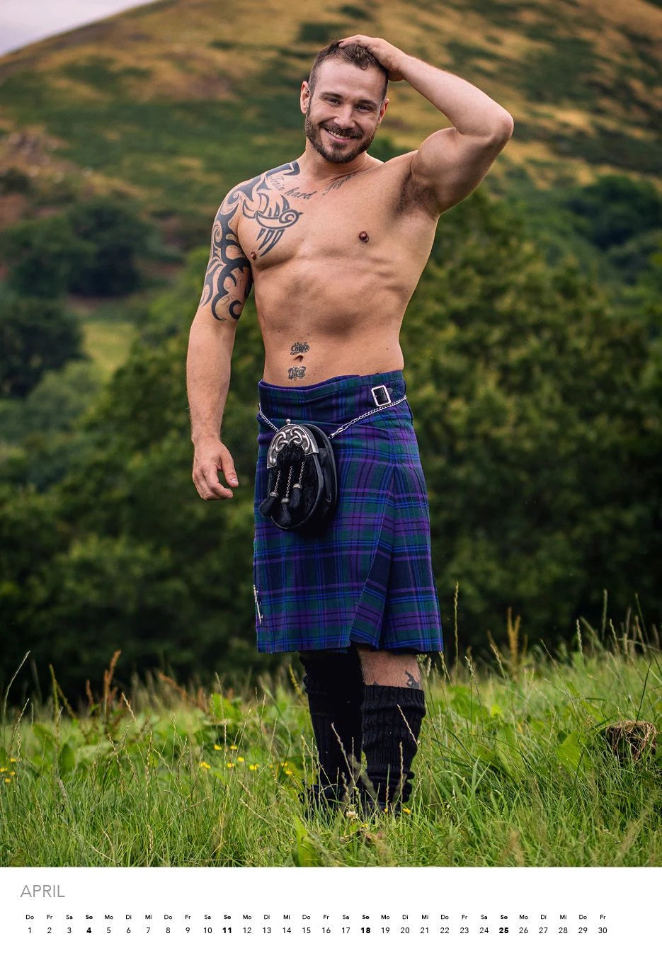 Men in Kilts Kalender 2027 – Ansicht