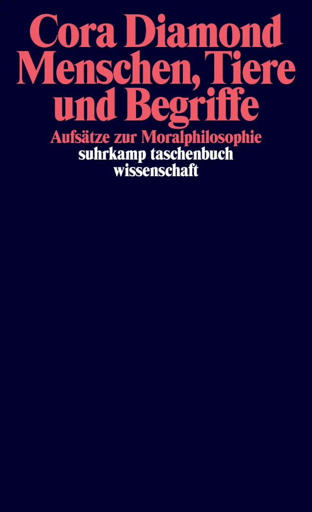 Buchcover von 'Menschen, Tiere und Begriffe' - Taschenbuch von Cora Diamond