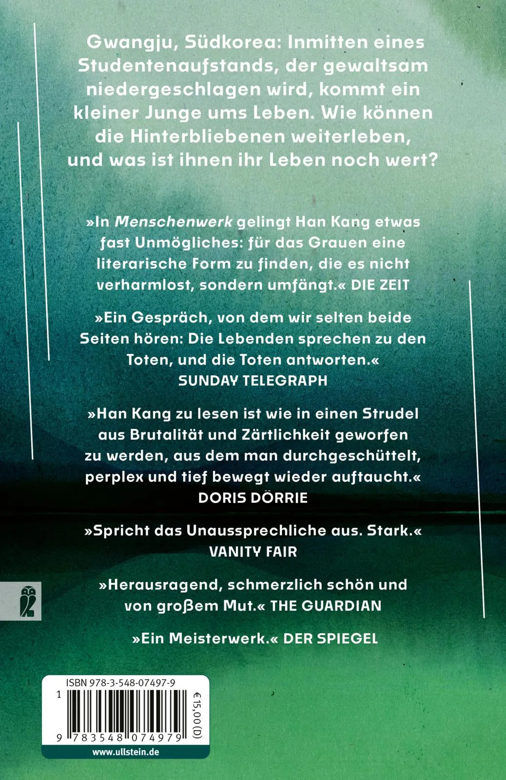 Rückseite: Menschenwerk (Taschenbuch)
