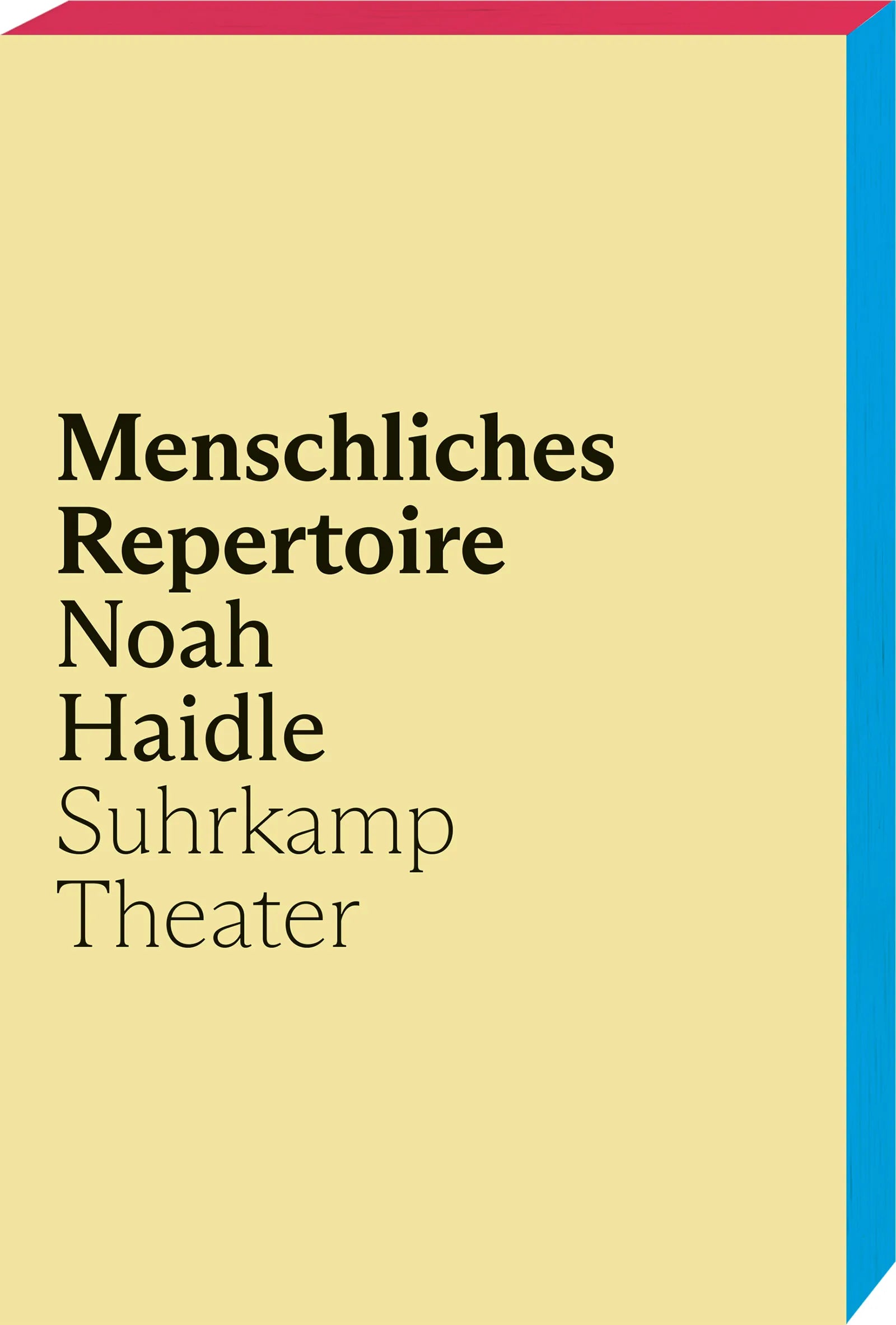 Cover: Menschliches Repertoire (Taschenbuch) von Noah Haidle