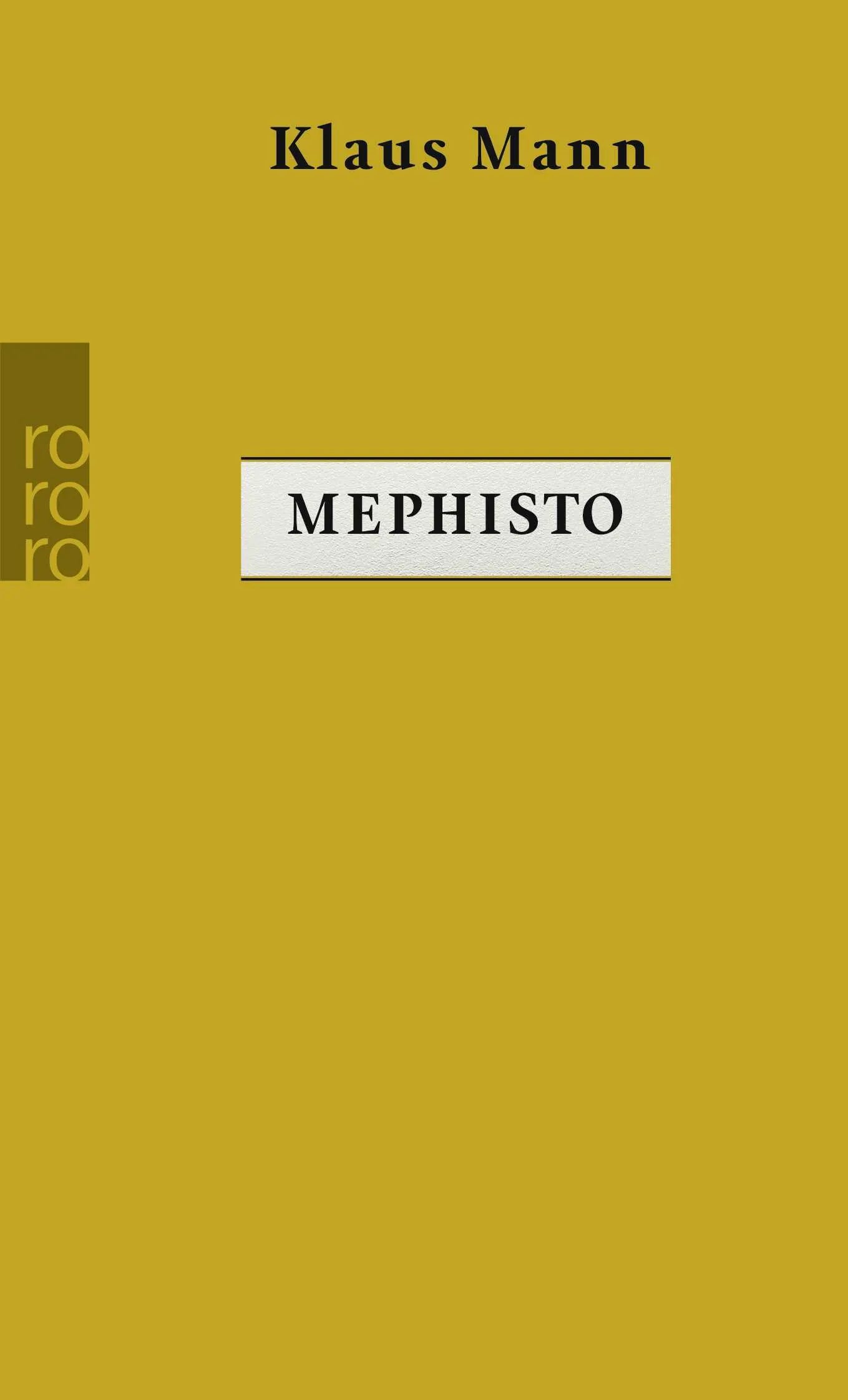 Buchcover von 'Mephisto' - Taschenbuch von Klaus Mann