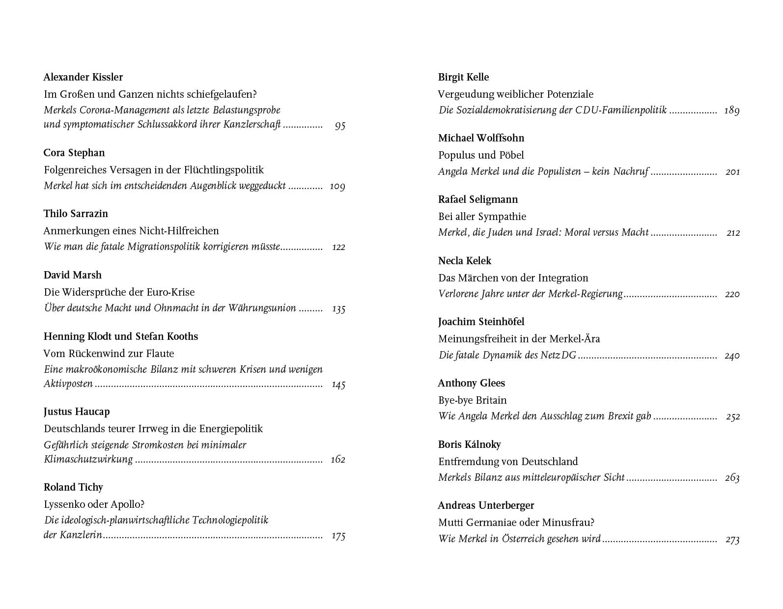 Innenansicht von 'Merkel - Die kritische Bilanz von 16 Jahren Kanzlerschaft' - Taschenbuch