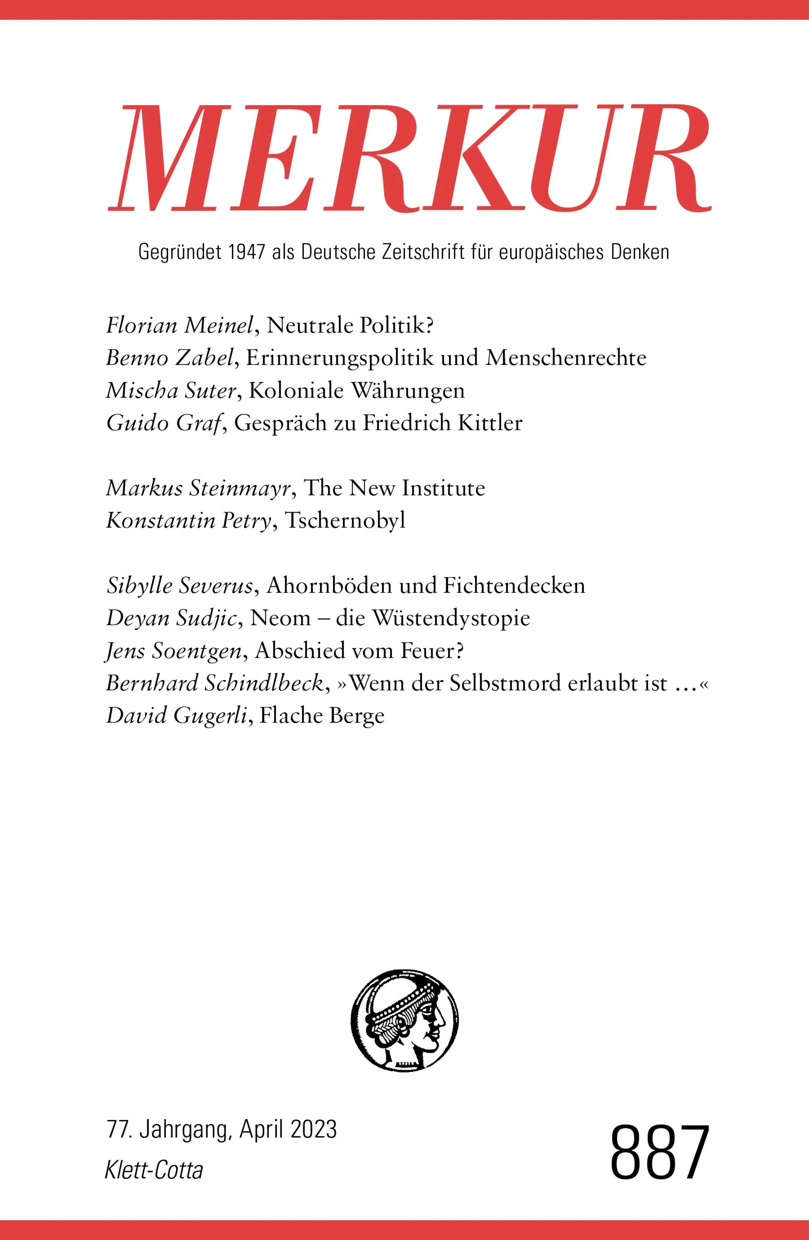 Cover: MERKUR 4/2023 (E-Book)