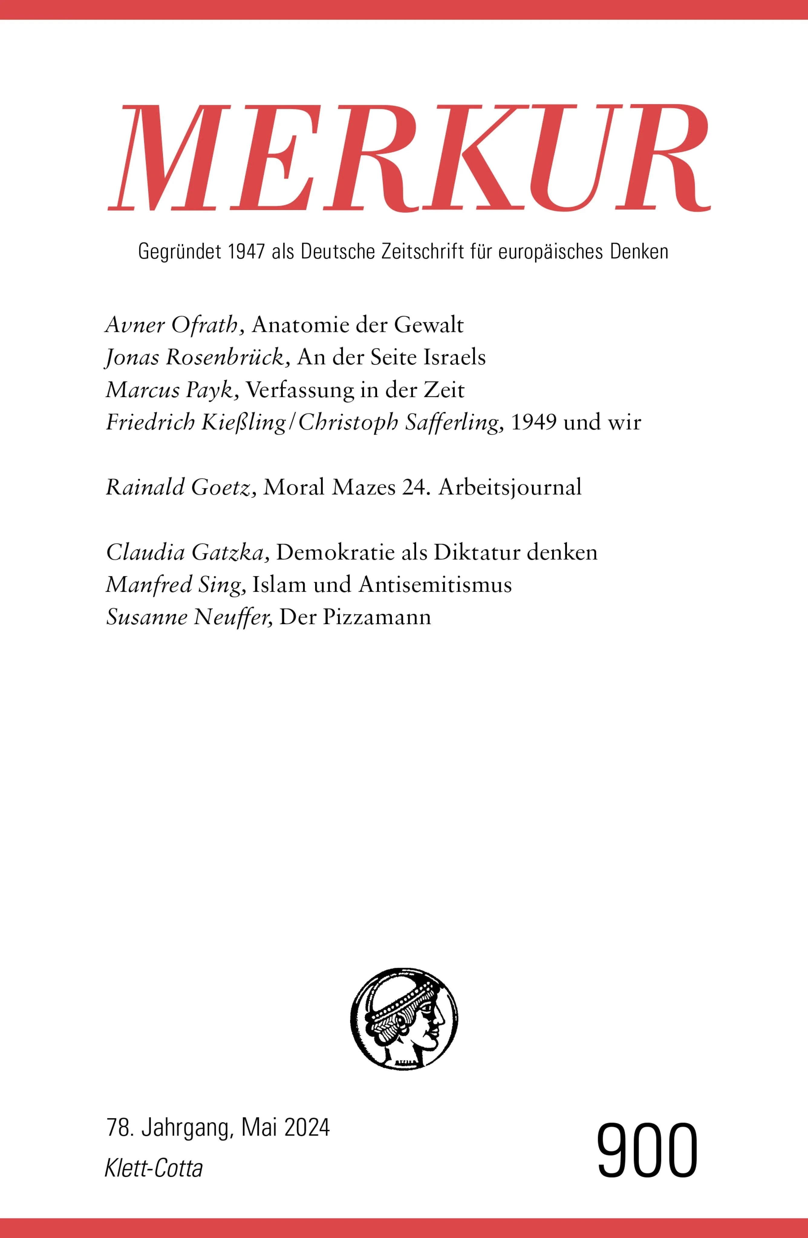 Cover: MERKUR 5/2024, Jg.78 (E-Book)