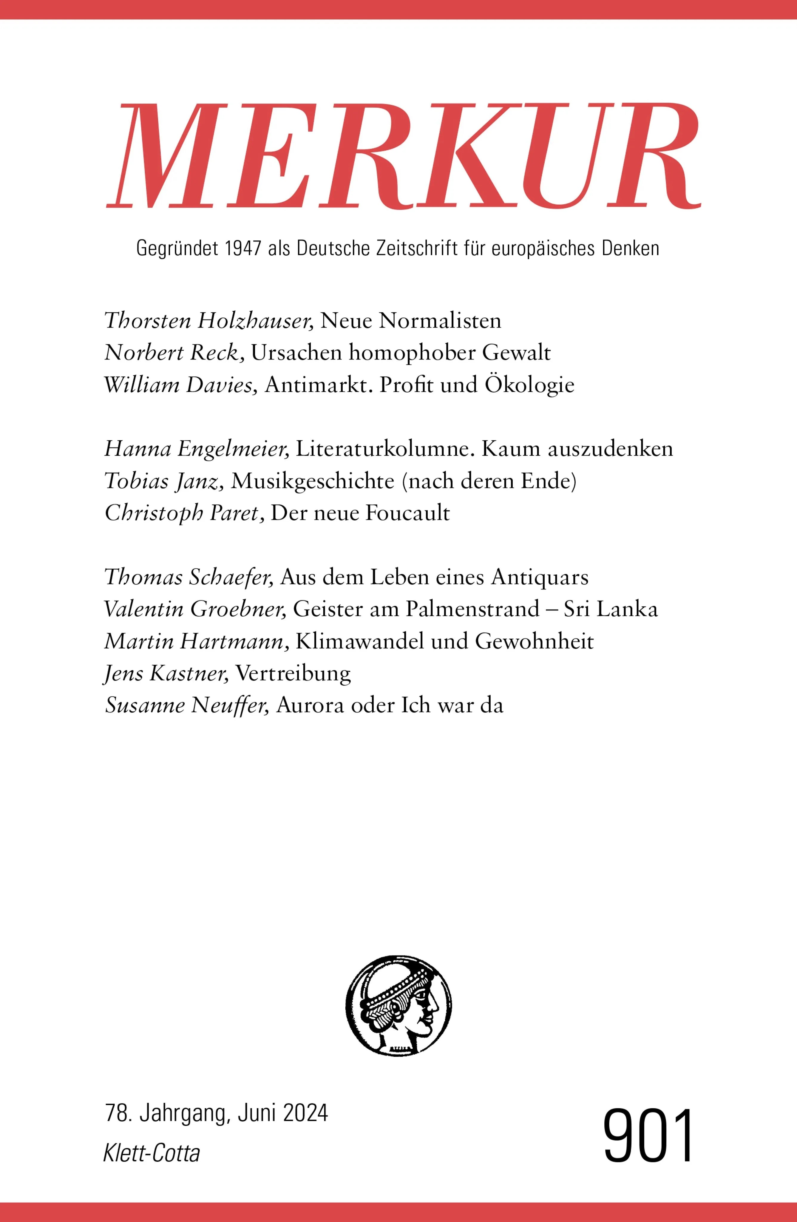 Cover: MERKUR 6/2024, Jg.78 (E-Book)