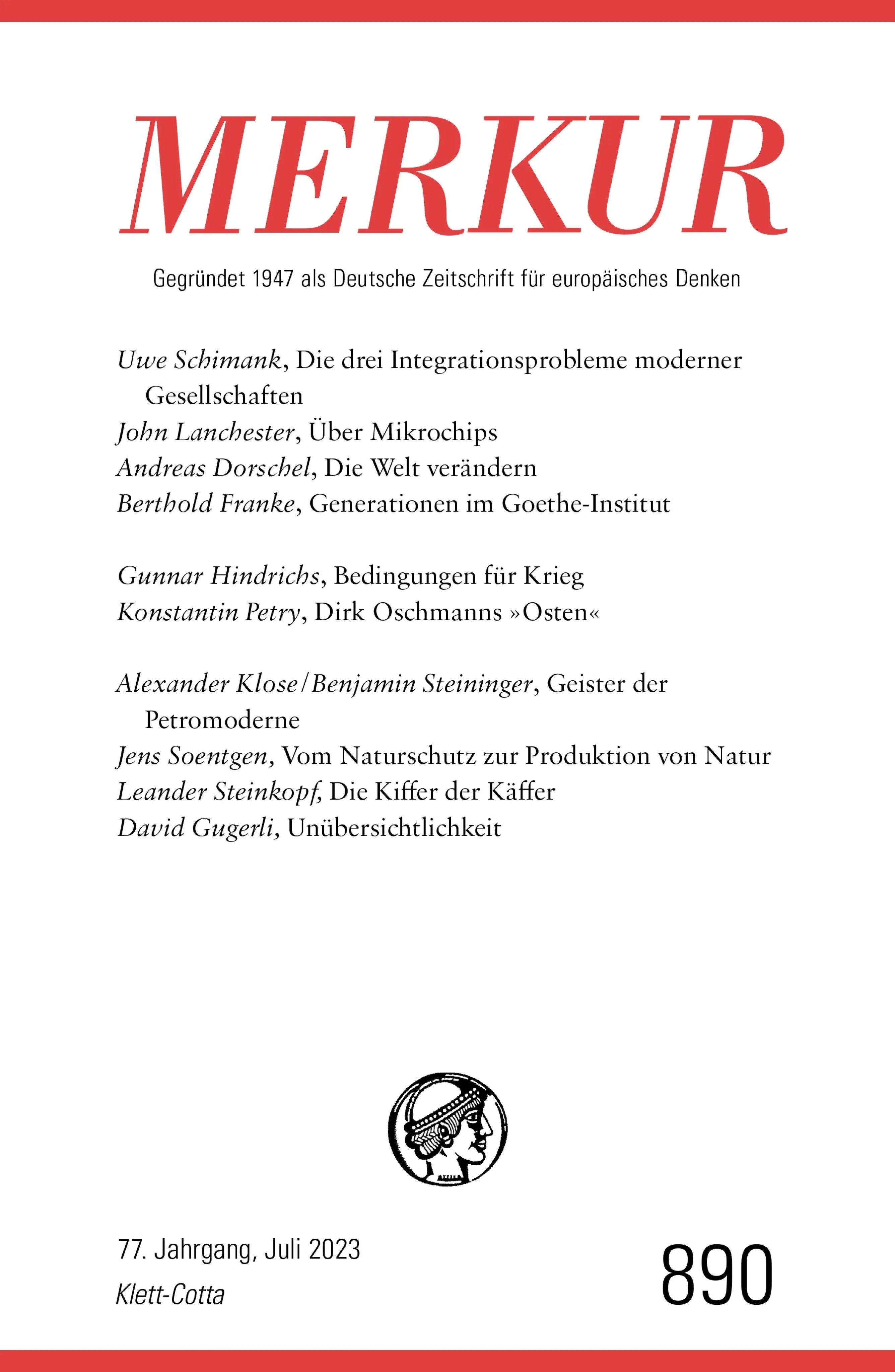 Cover: MERKUR 7/2023 (E-Book)