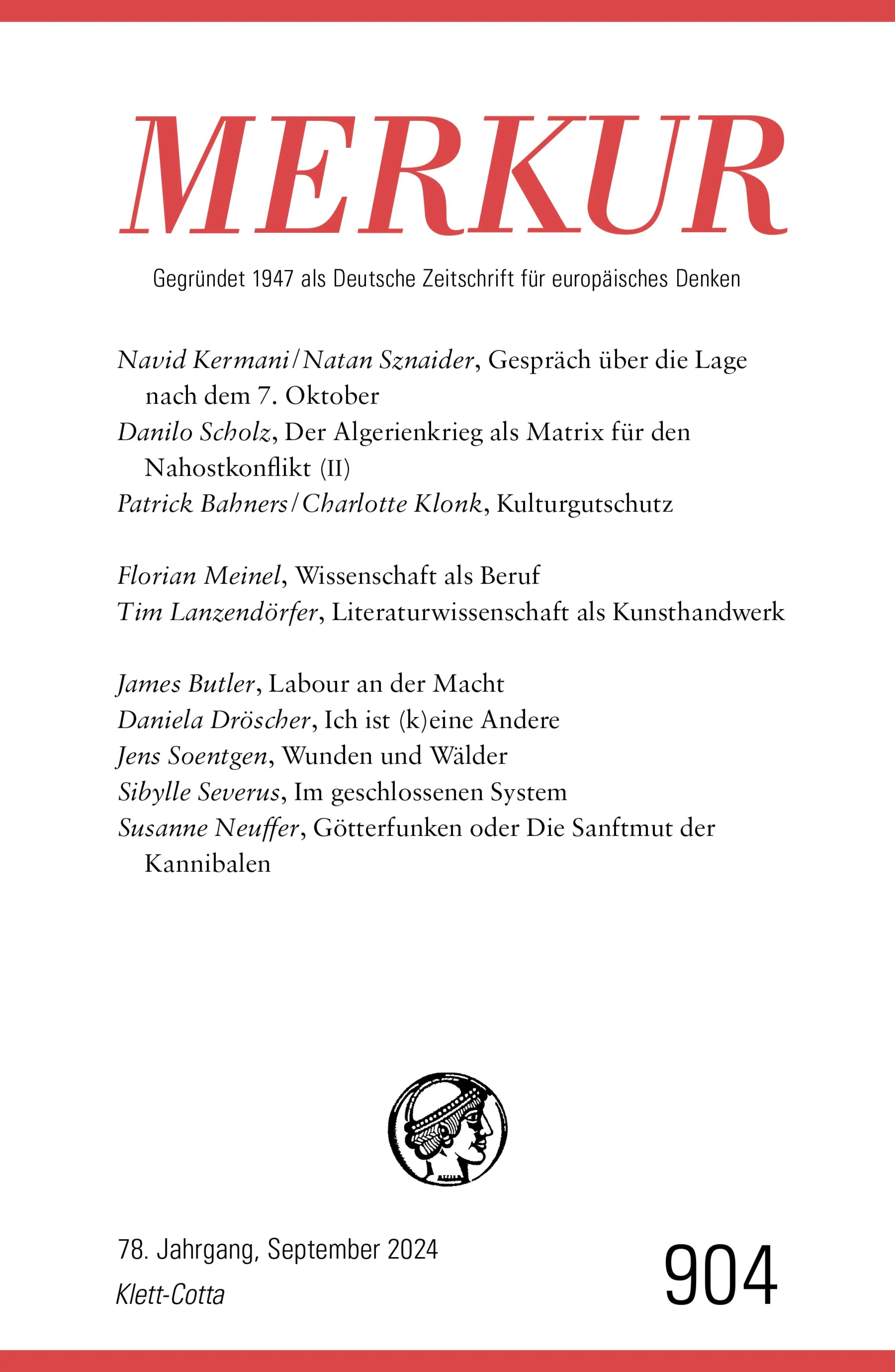 Cover: MERKUR 9/2024, Jg.78 (E-Book)