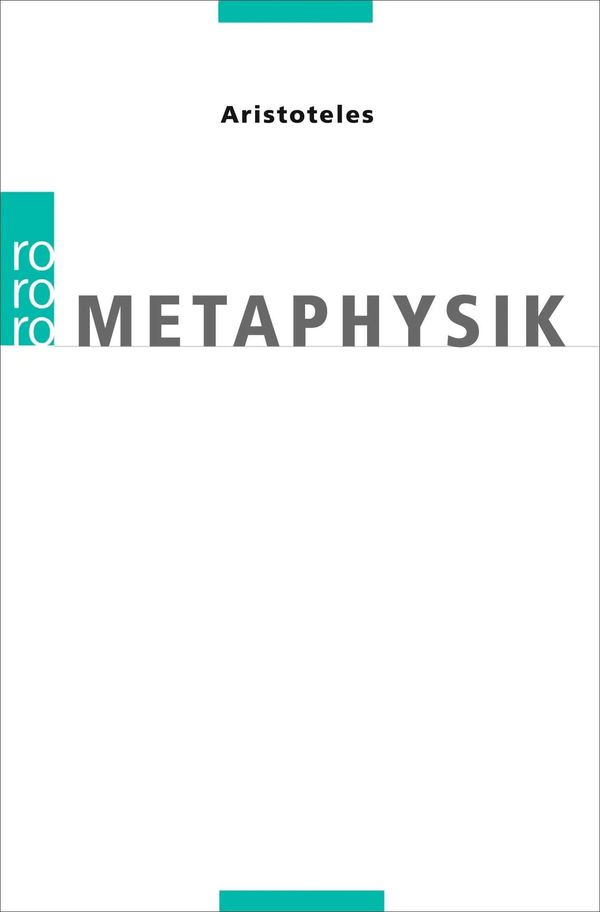 Cover: Metaphysik (Taschenbuch) von Aristoteles