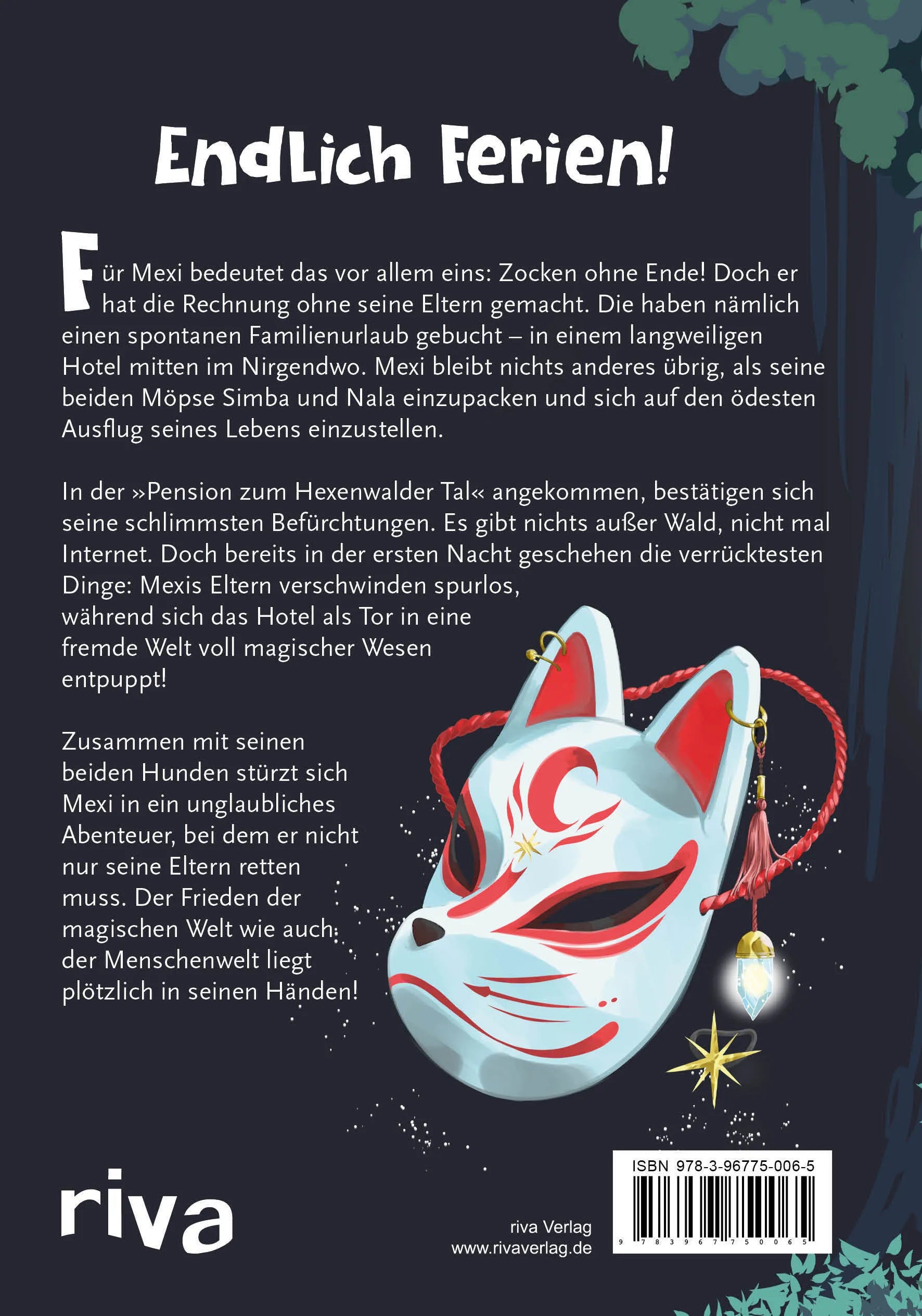 Buchrückseite von 'Mexify – Das Hotel im Nirgendwo' mit Klappentext - Gebundene Ausgabe