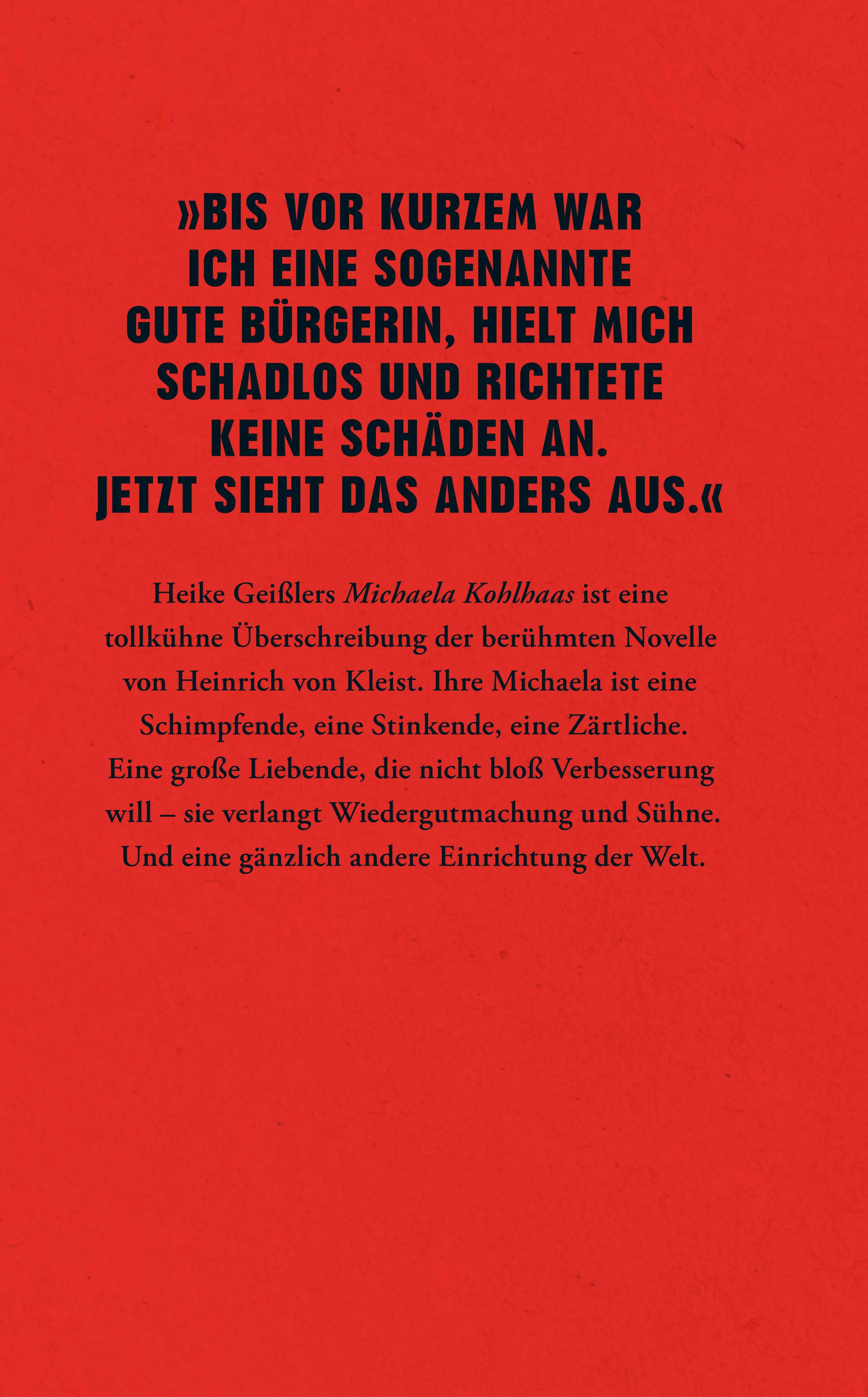 Rückseite: Michaela Kohlhaas (Hardcover)