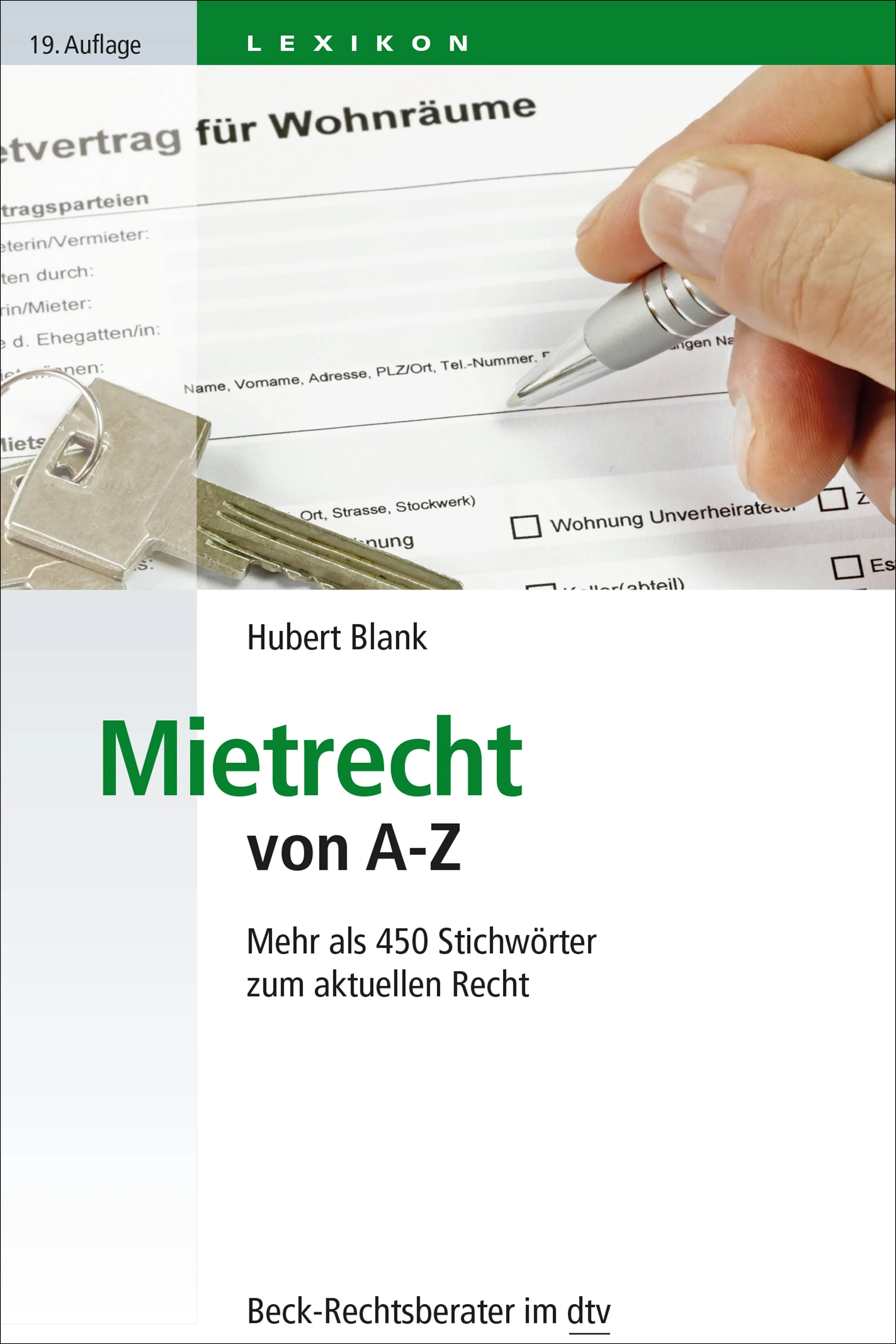 Buchcover von 'Mietrecht von A-Z' - Taschenbuch von Hubert Blank