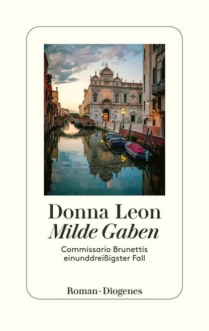 Buchcover von 'Milde Gaben' - Gebundene Ausgabe von Donna Leon
