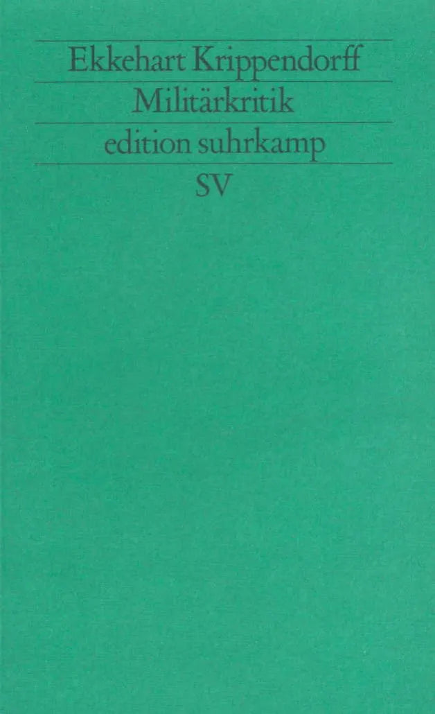 Buchcover von 'Militärkritik' - Taschenbuch von Ekkehart Krippendorff