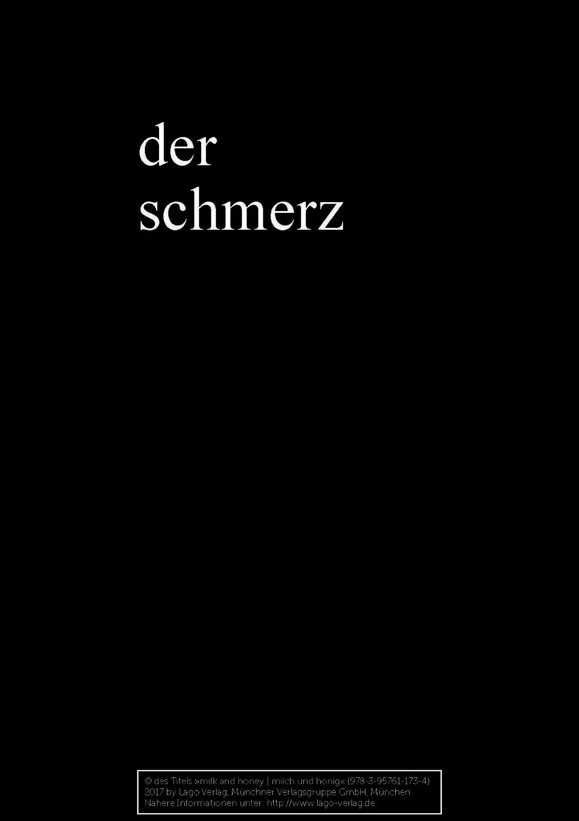 Innenansicht von 'milk and honey - milch und honig' - Gebundene Ausgabe