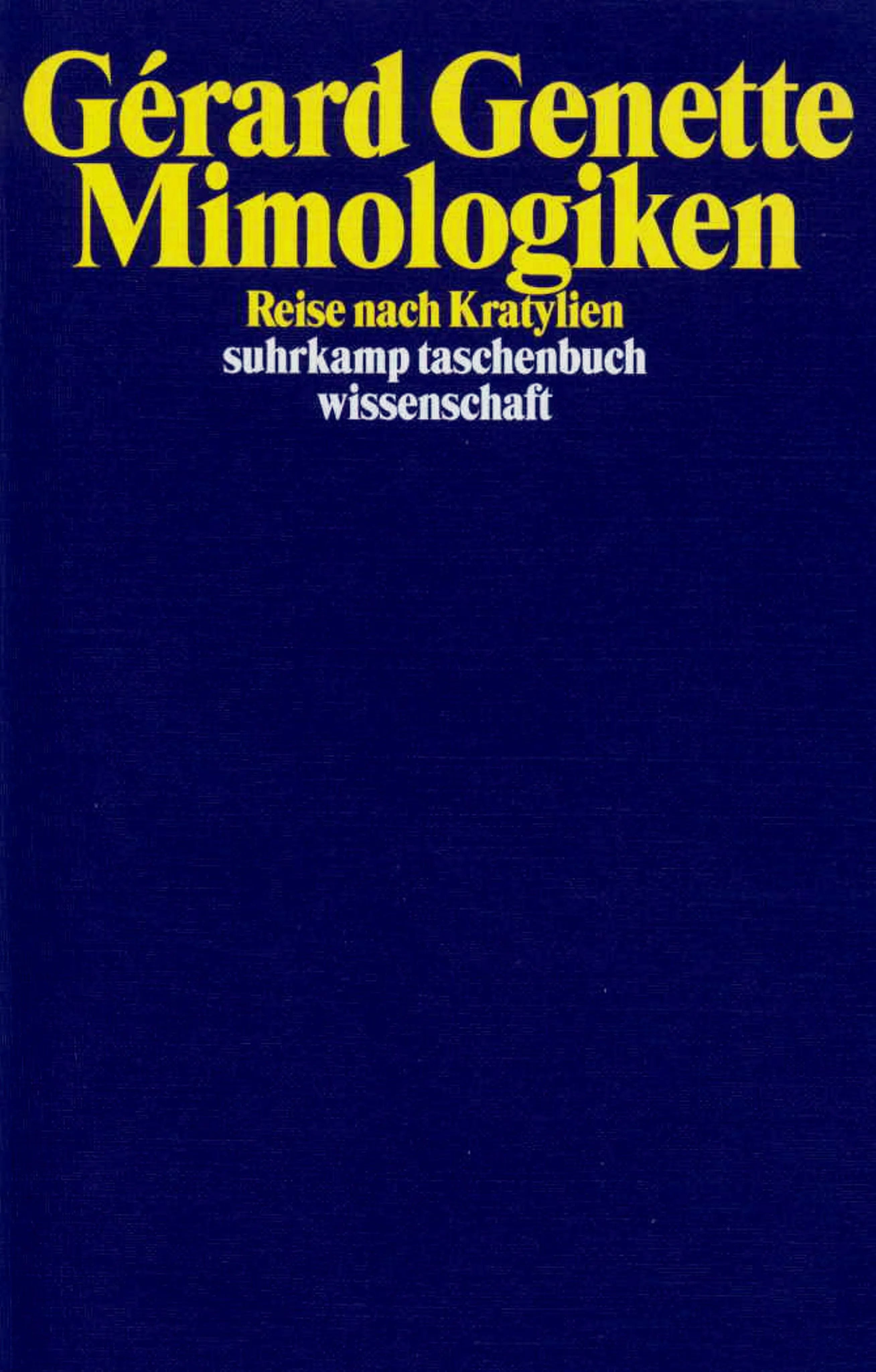 Buchcover von 'Mimologiken' - Taschenbuch von Gérard Genette