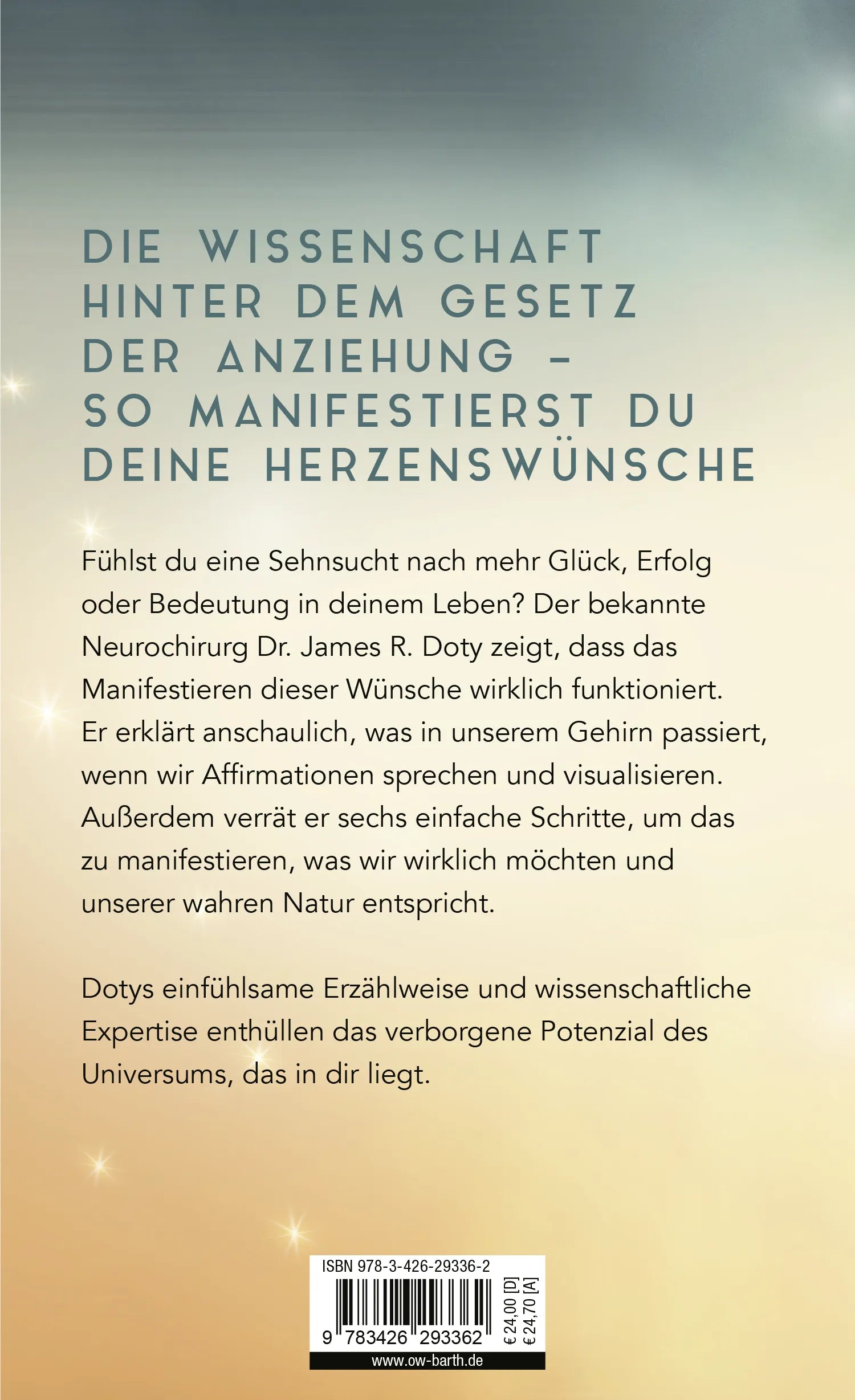 Buchrückseite von 'Mind Magic' mit Klappentext - Gebundene Ausgabe