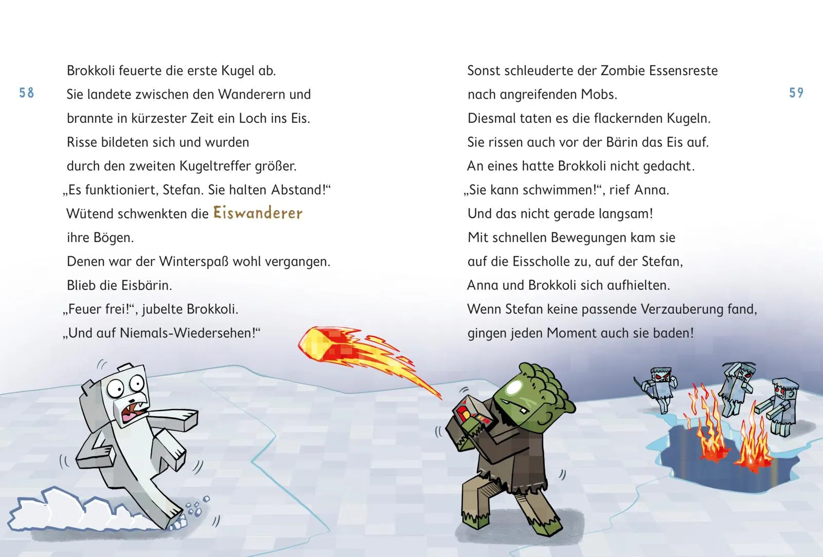 Produktansicht: Minecraft 10: Eiswanderer – bis die Zapfen schmelzen! (Gebundene Ausgabe)