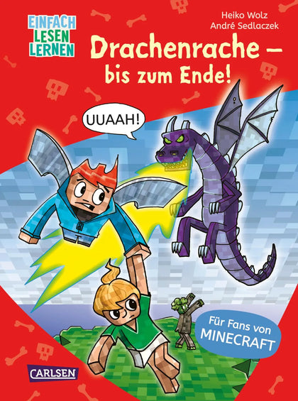 Buchcover von 'Minecraft 3: Drachenrache – bis zum Ende!' - Gebundene Ausgabe von Heiko Wolz
