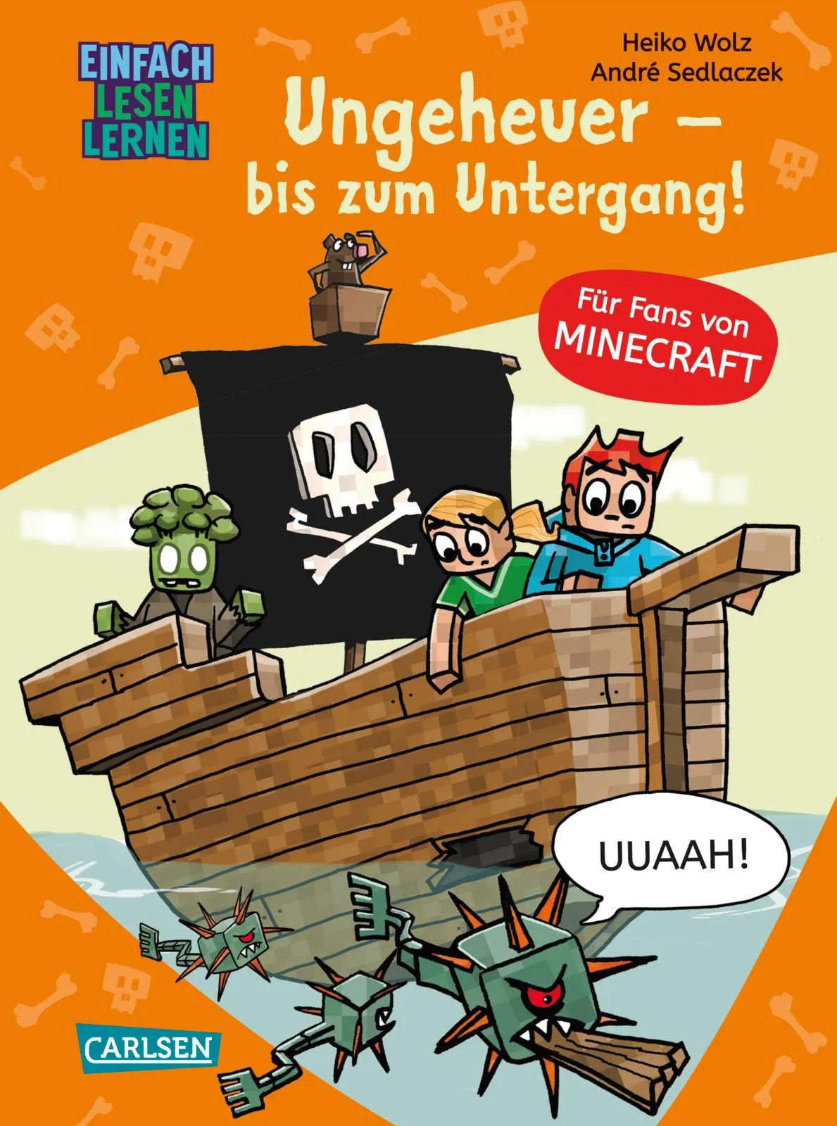 Buchcover von 'Minecraft 4: Ungeheuer – bis zum Untergang!' - Gebundene Ausgabe von Heiko Wolz
