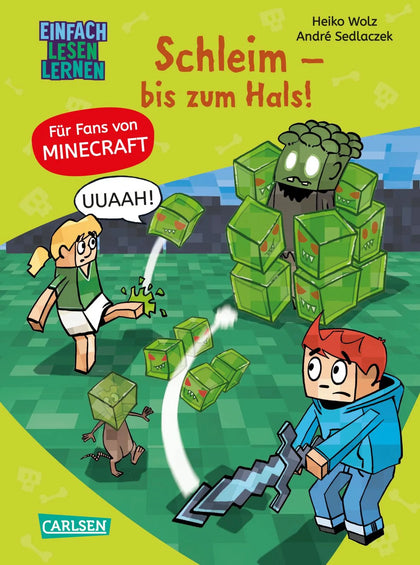 Buchcover von 'Minecraft 9: Schleim – bis zum Hals!' - Gebundene Ausgabe von Heiko Wolz