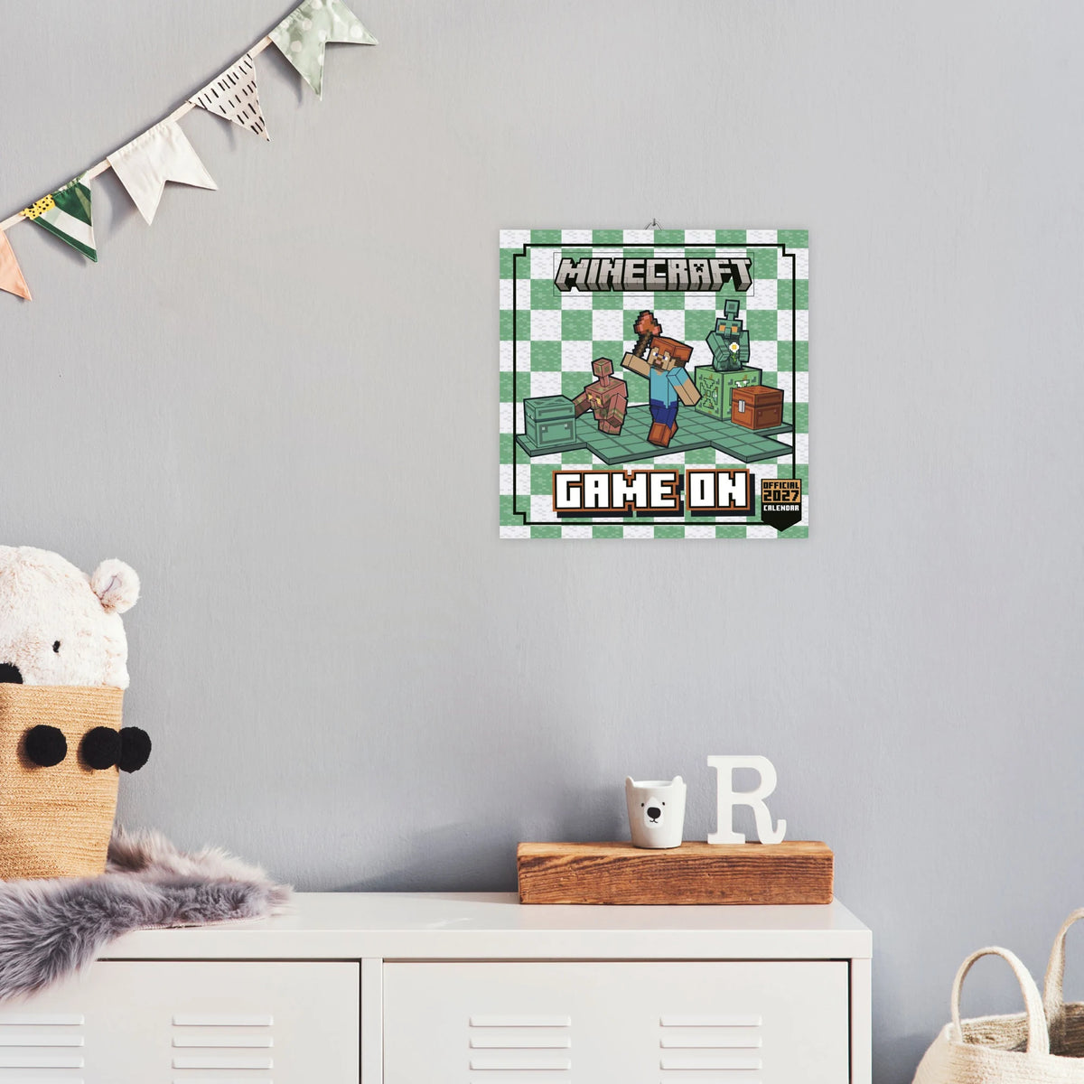 Minecraft Broschurkalender 2027 – Ansicht
